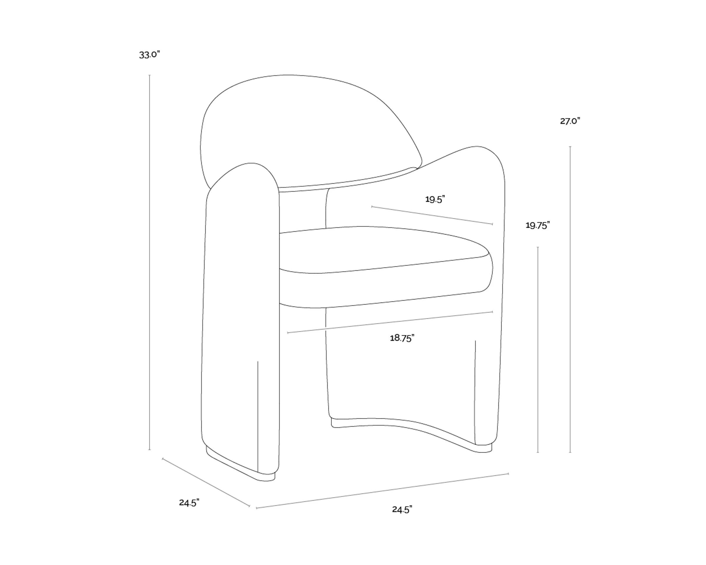Snowden Dining Armchair - Image 6