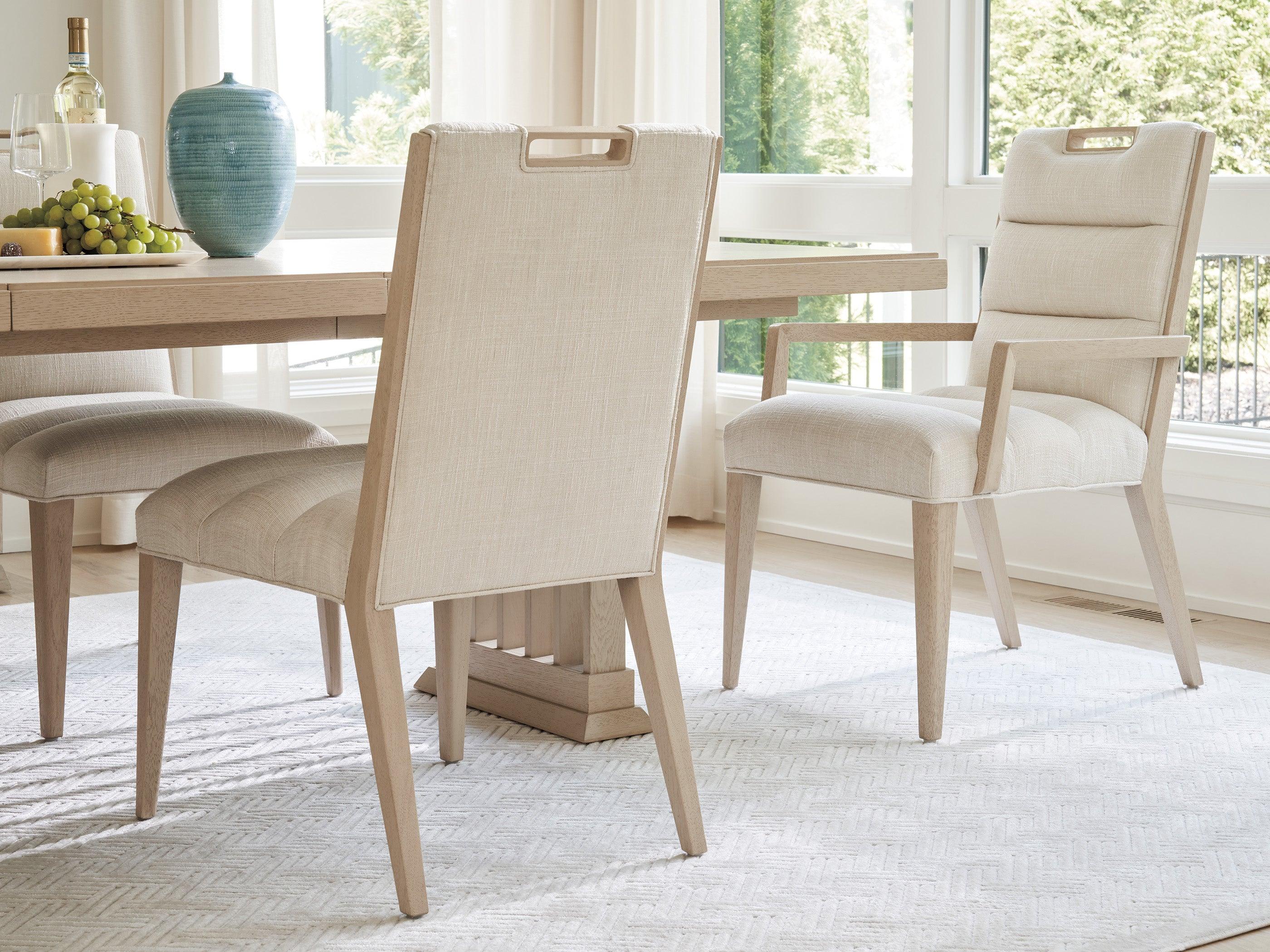 Sunset Key Aiden Channeled Upholstered Arm Chair - Image 2