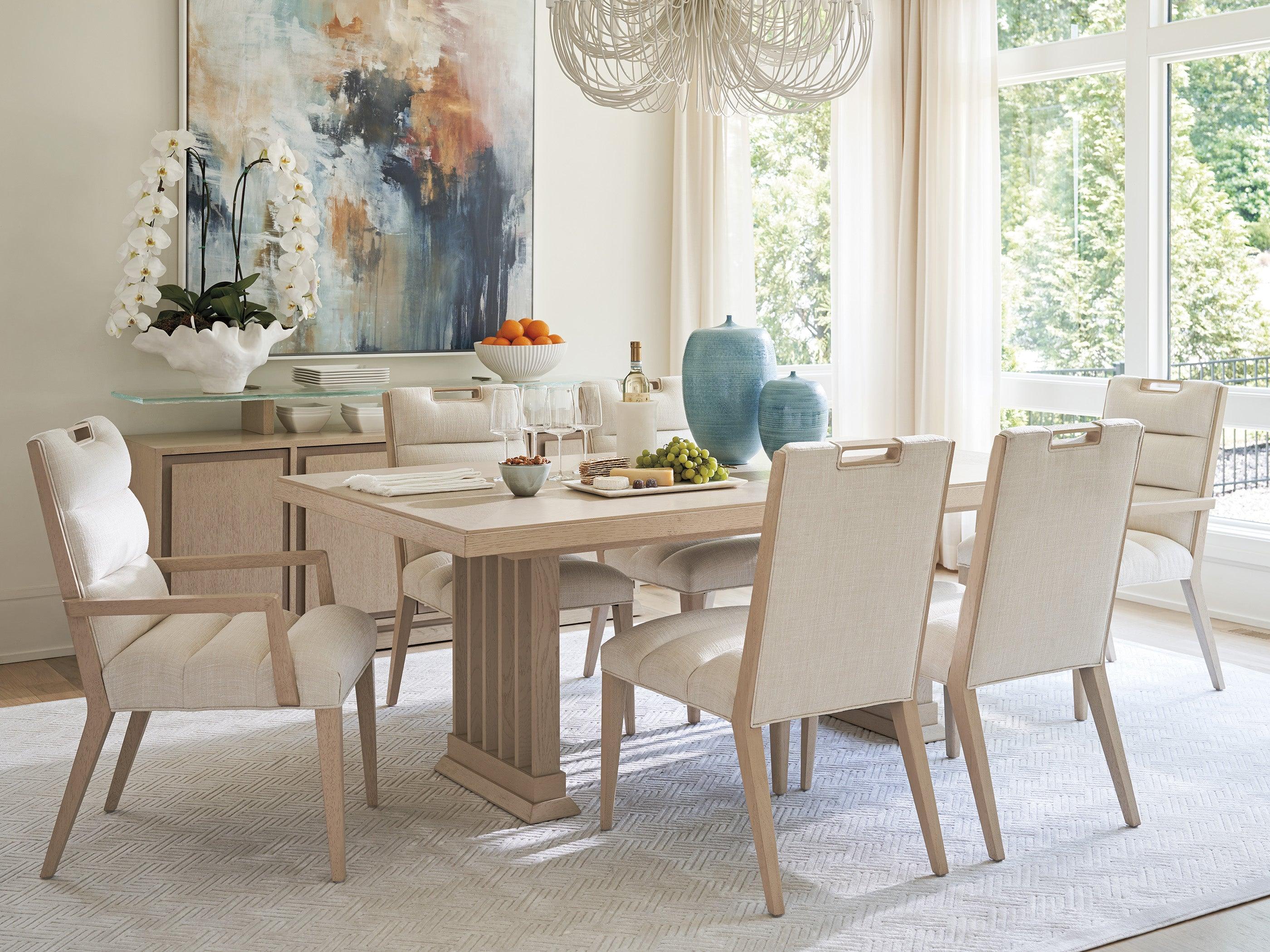 Sunset Key Aiden Channeled Upholstered Arm Chair - Image 3