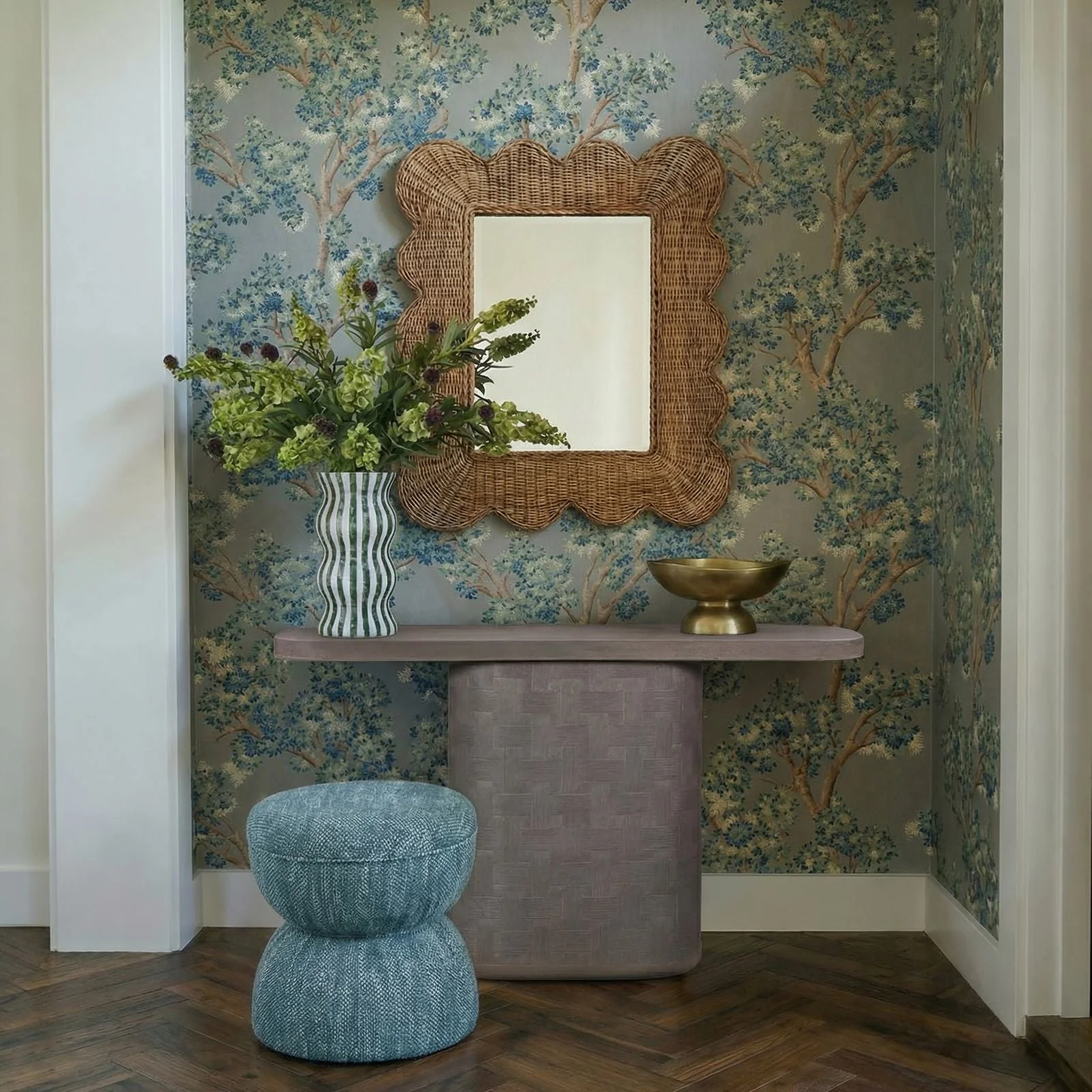 Suraya 55" Indoor/Outdoor Concrete Console Table - Image 14