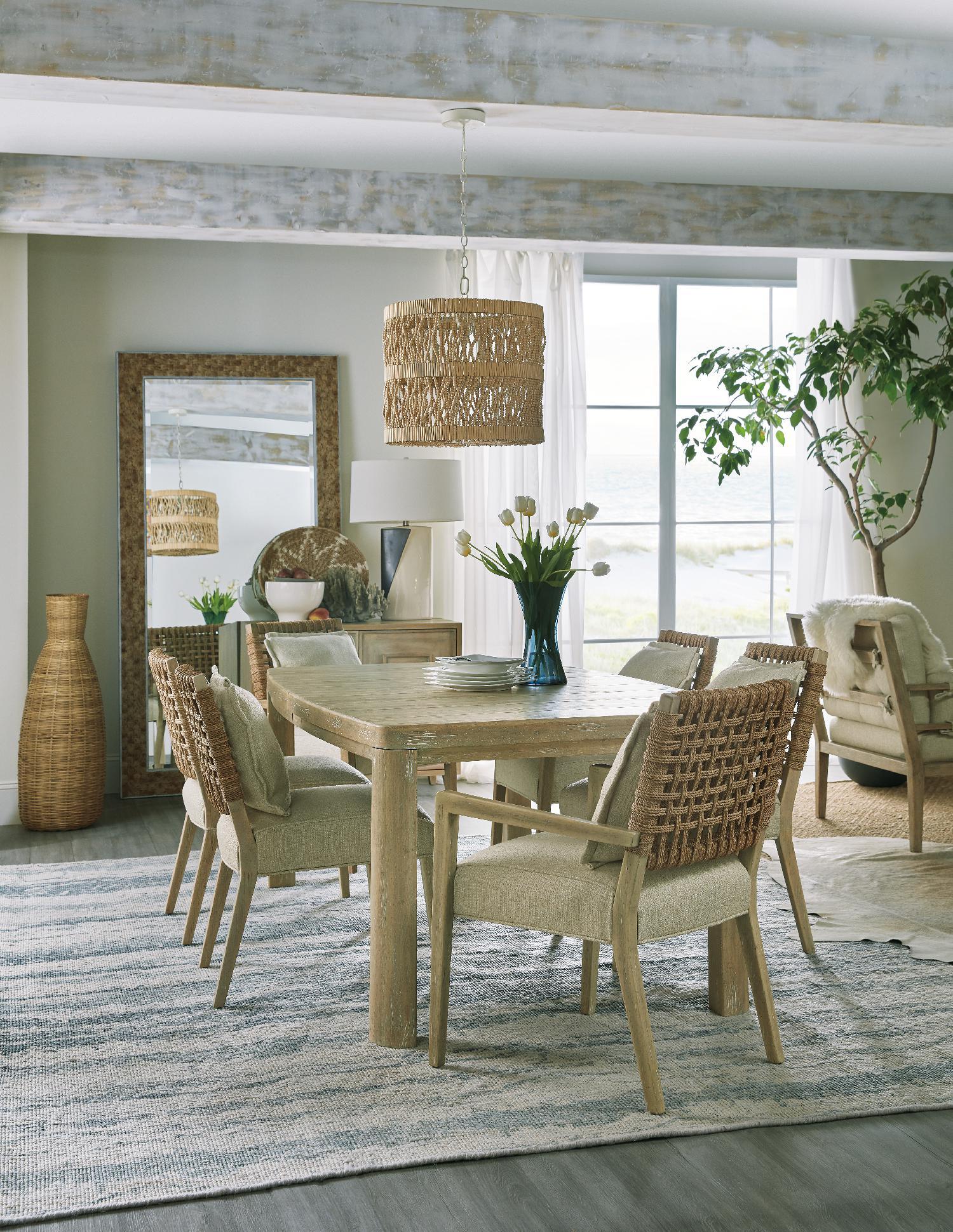 Surfrider Woven Back Arm Chair - Set of 2 - Image 3