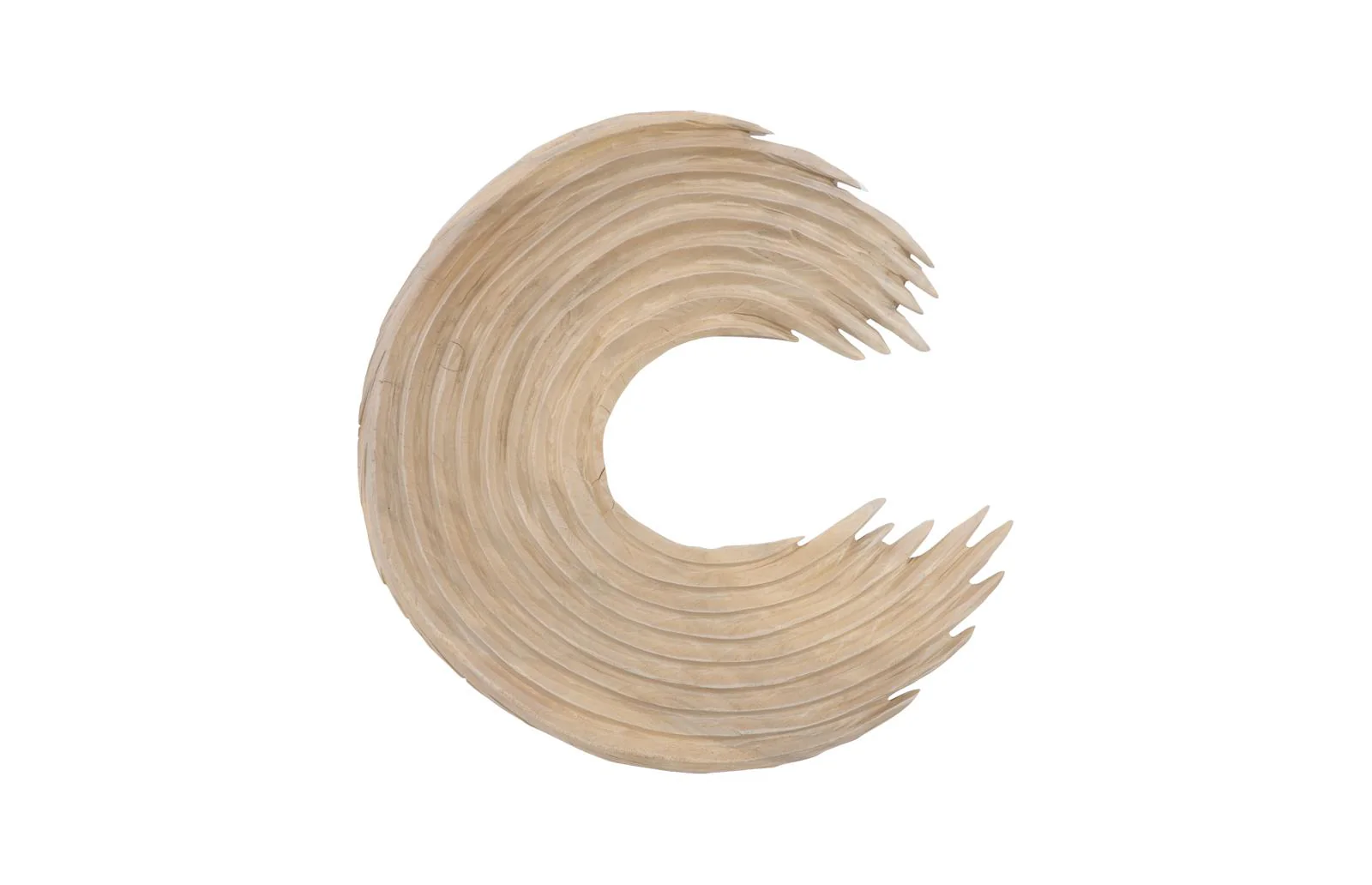 Swoop Wall Art, Bleached Wood - Image 8