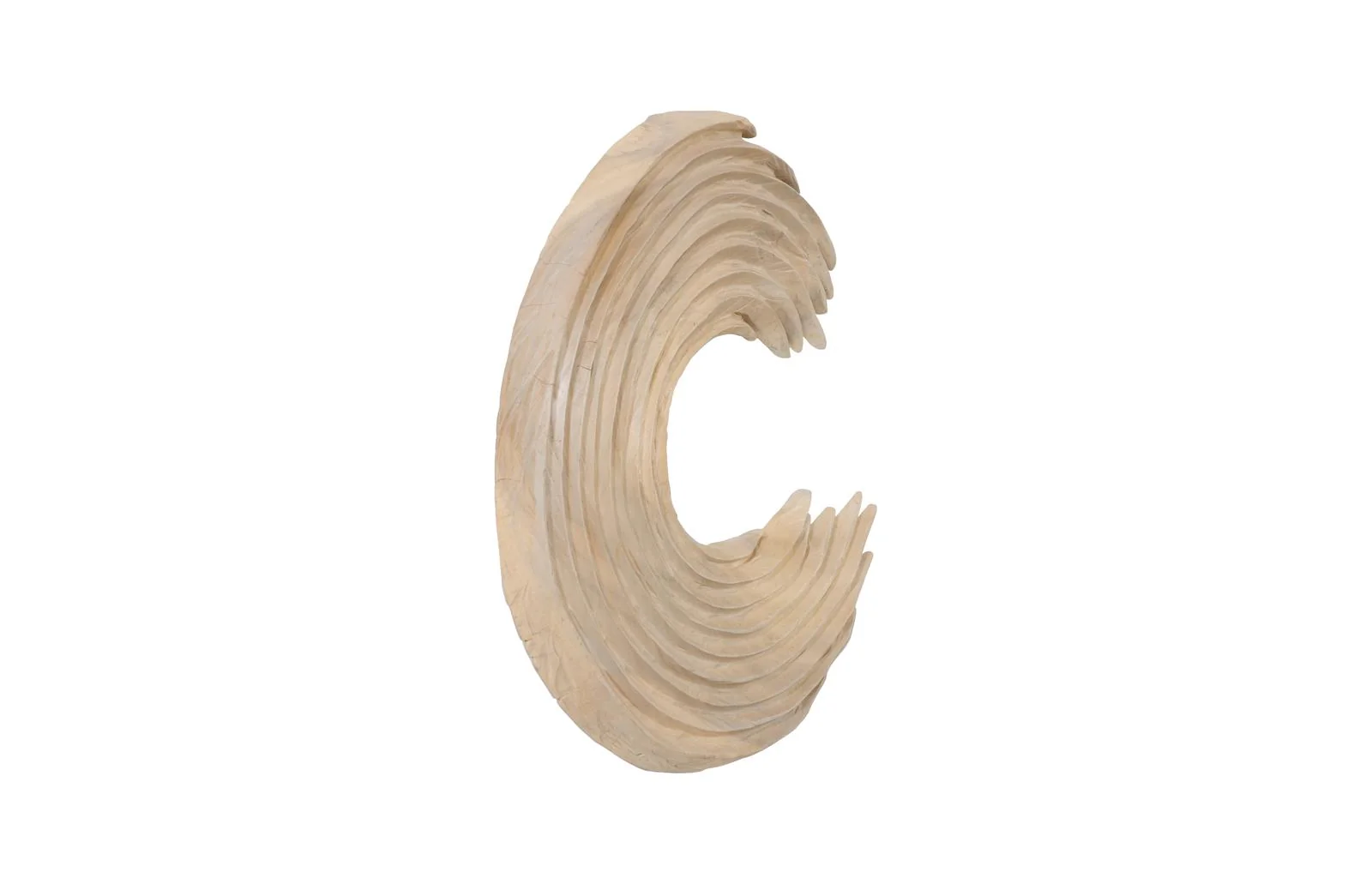 Swoop Wall Art, Bleached Wood - Image 9