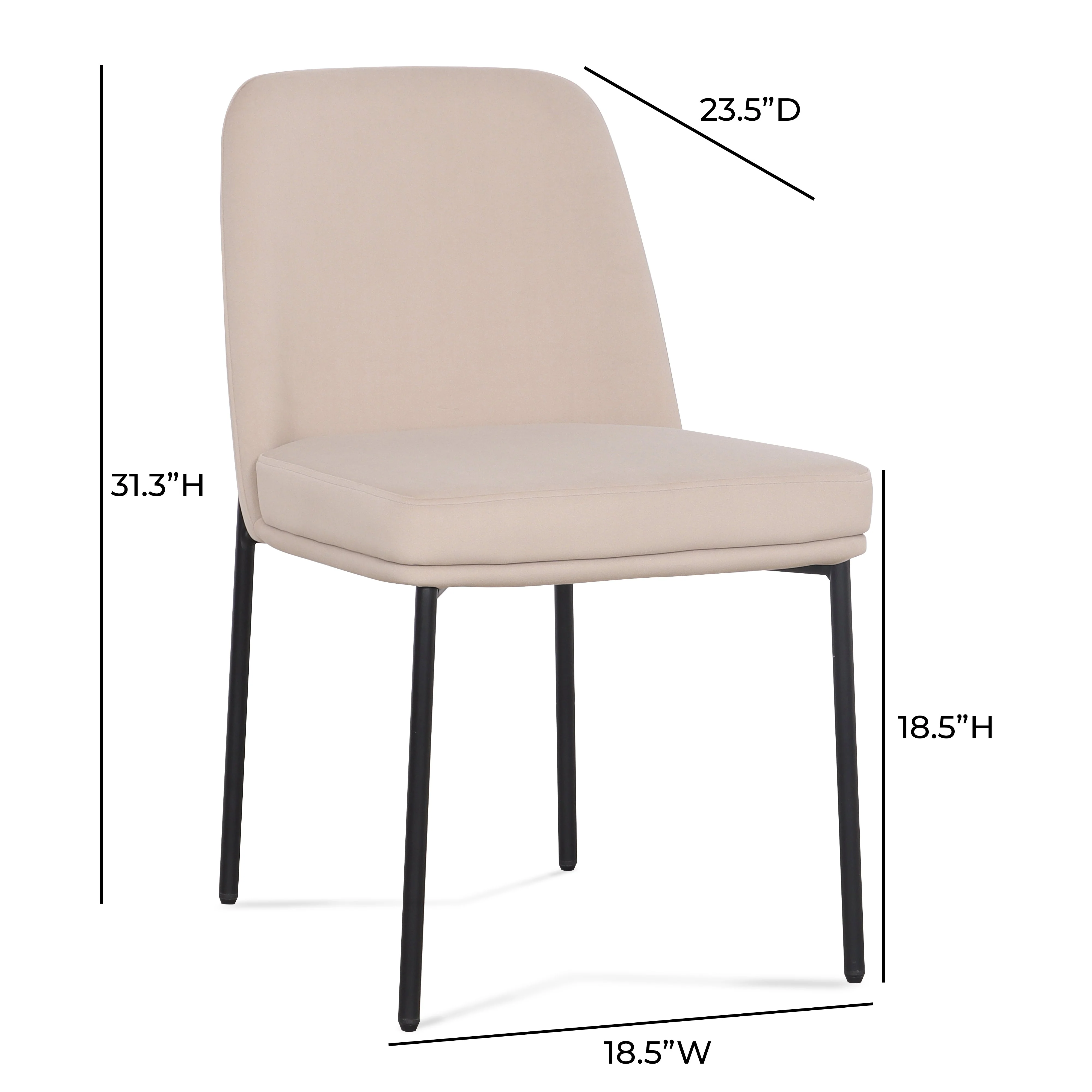 Sydney Performance Velvet Dining Chair - Set of 2 - Image 12