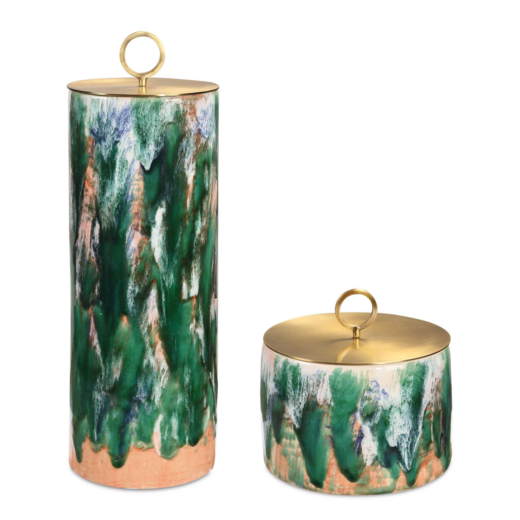 Sylvie Ceramic Containers - Set of 2