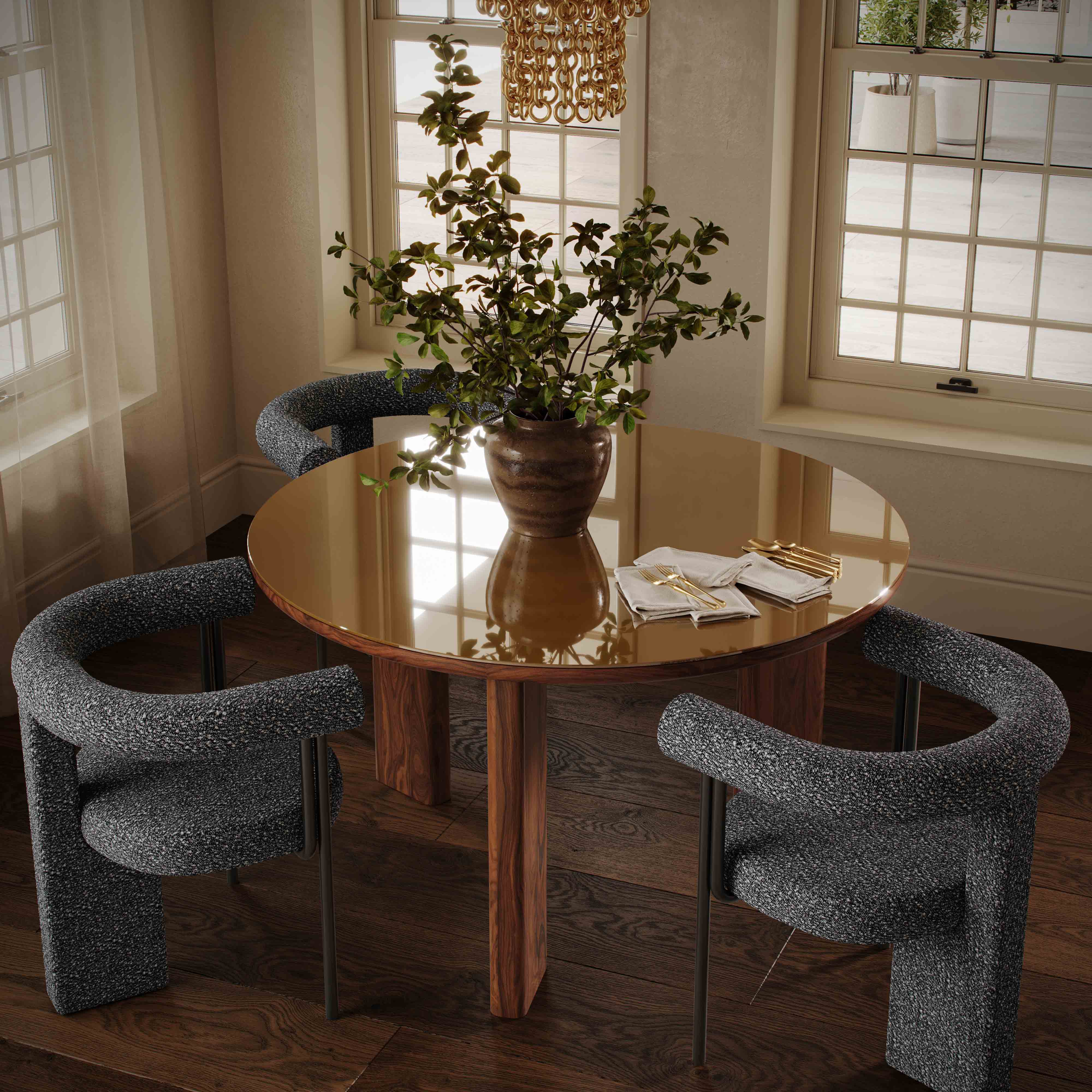 Synn Performance Boucle Dining Chair - Image 8