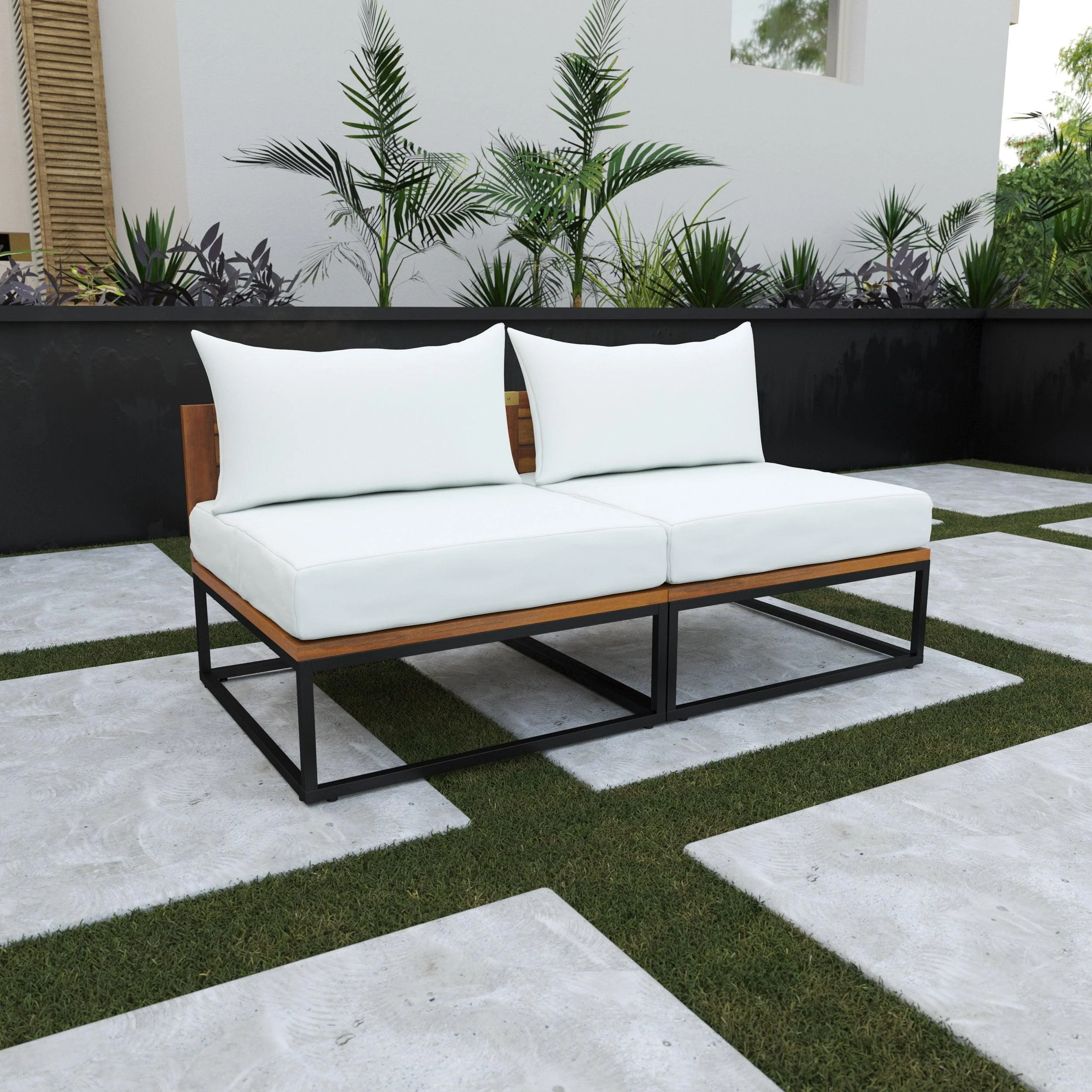 Taradale Modular Outdoor Loveseat w/ Cushions - Image 2