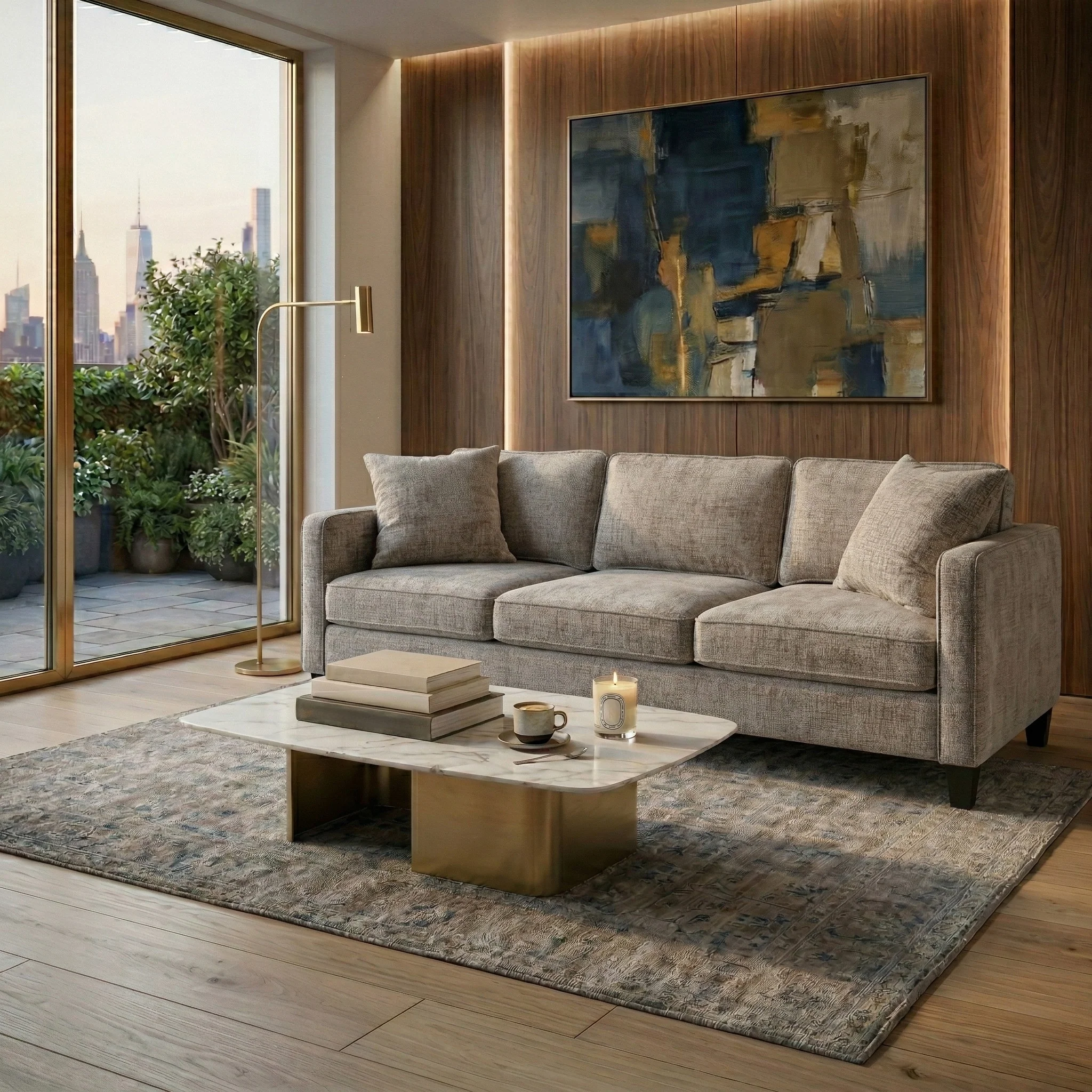 Taylyn Chenille 3 Seat Sofa - Image 11