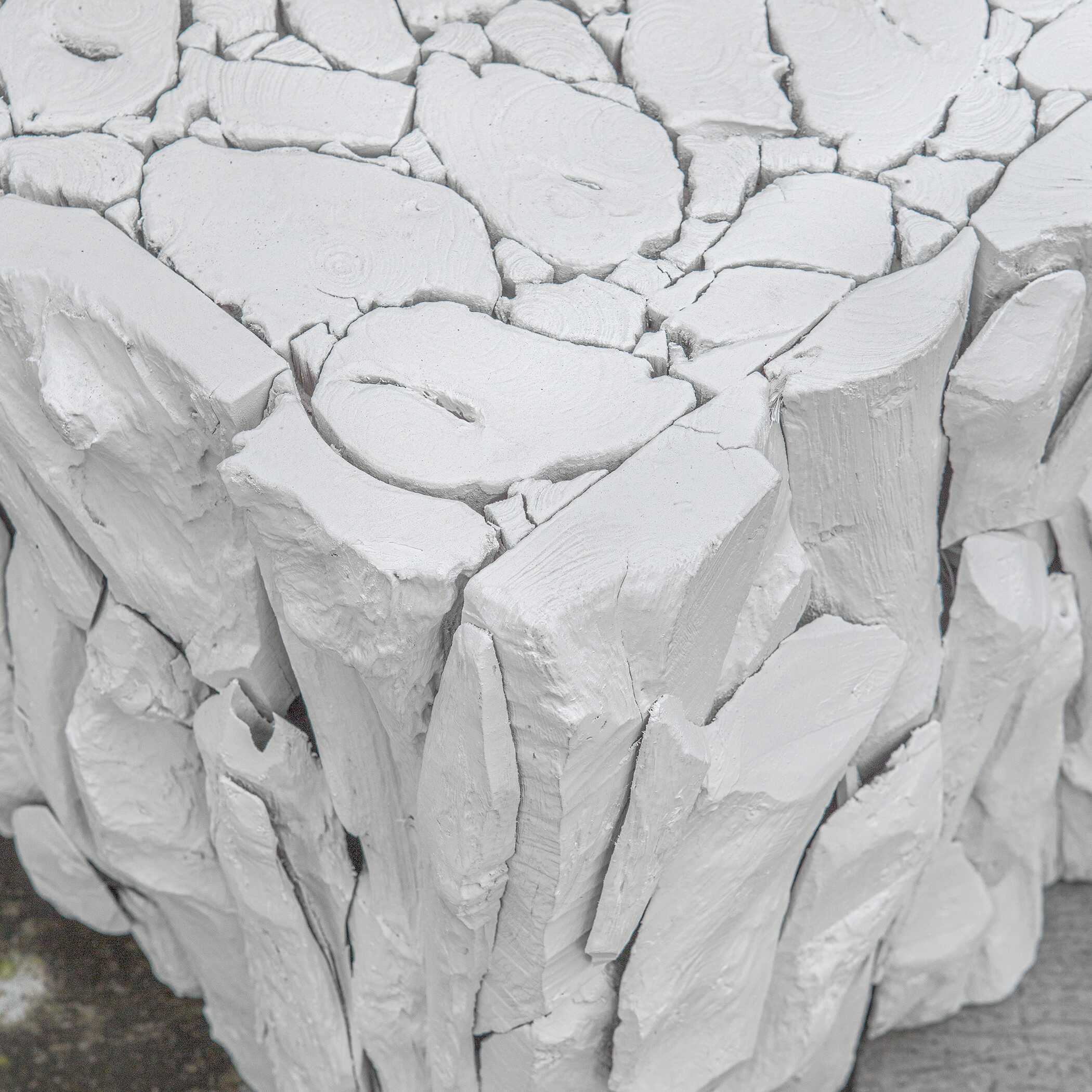 Teak Root White Bunching Cube - Image 5
