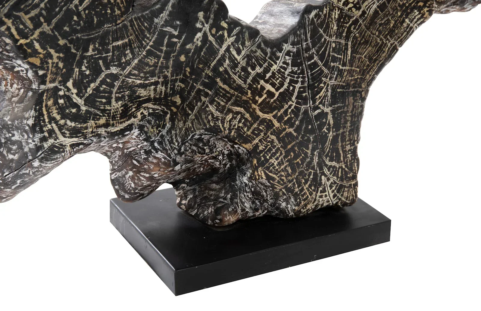 Teak Sculpture on Stand - Image 3