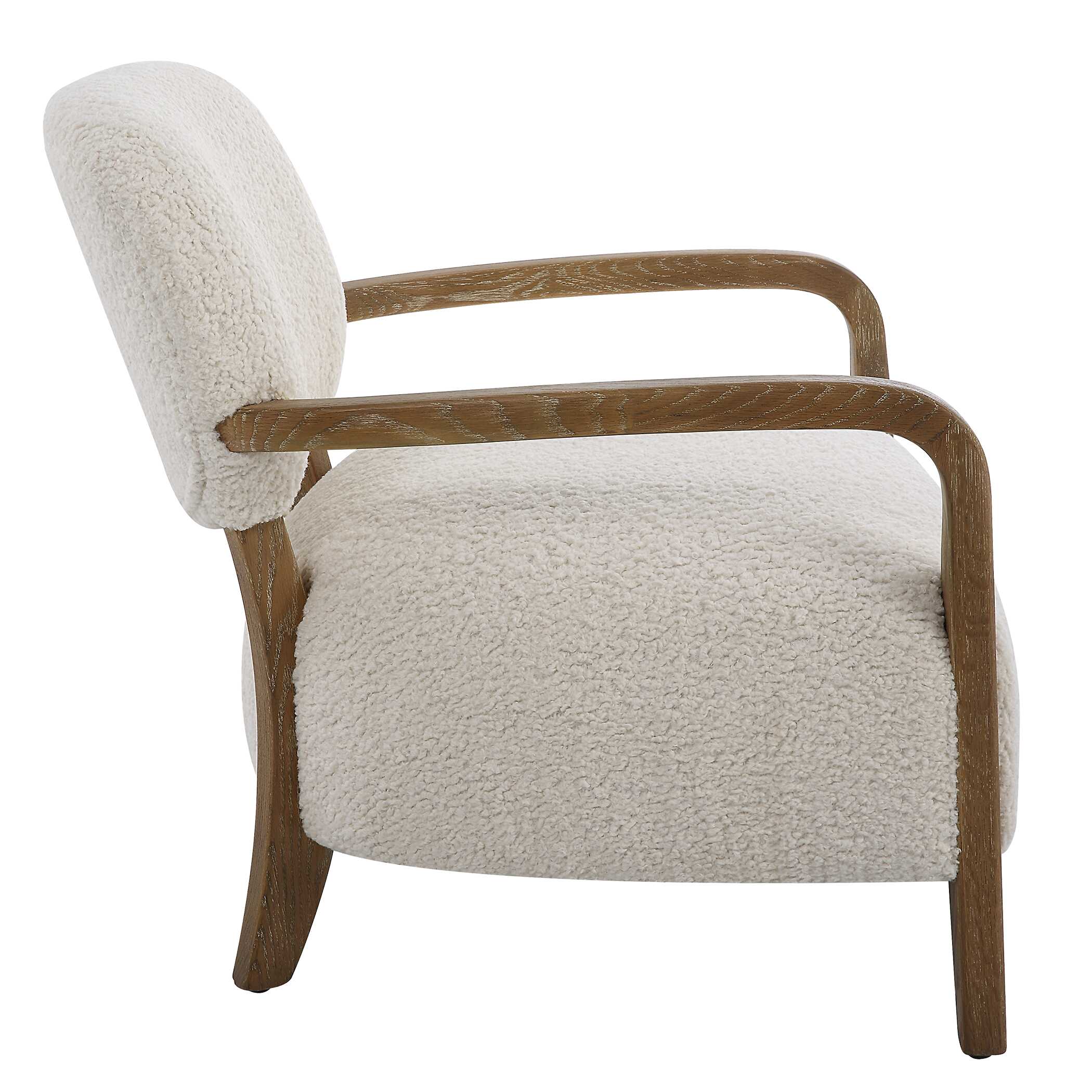 Telluride Natural Shearling Accent Chair - Image 5
