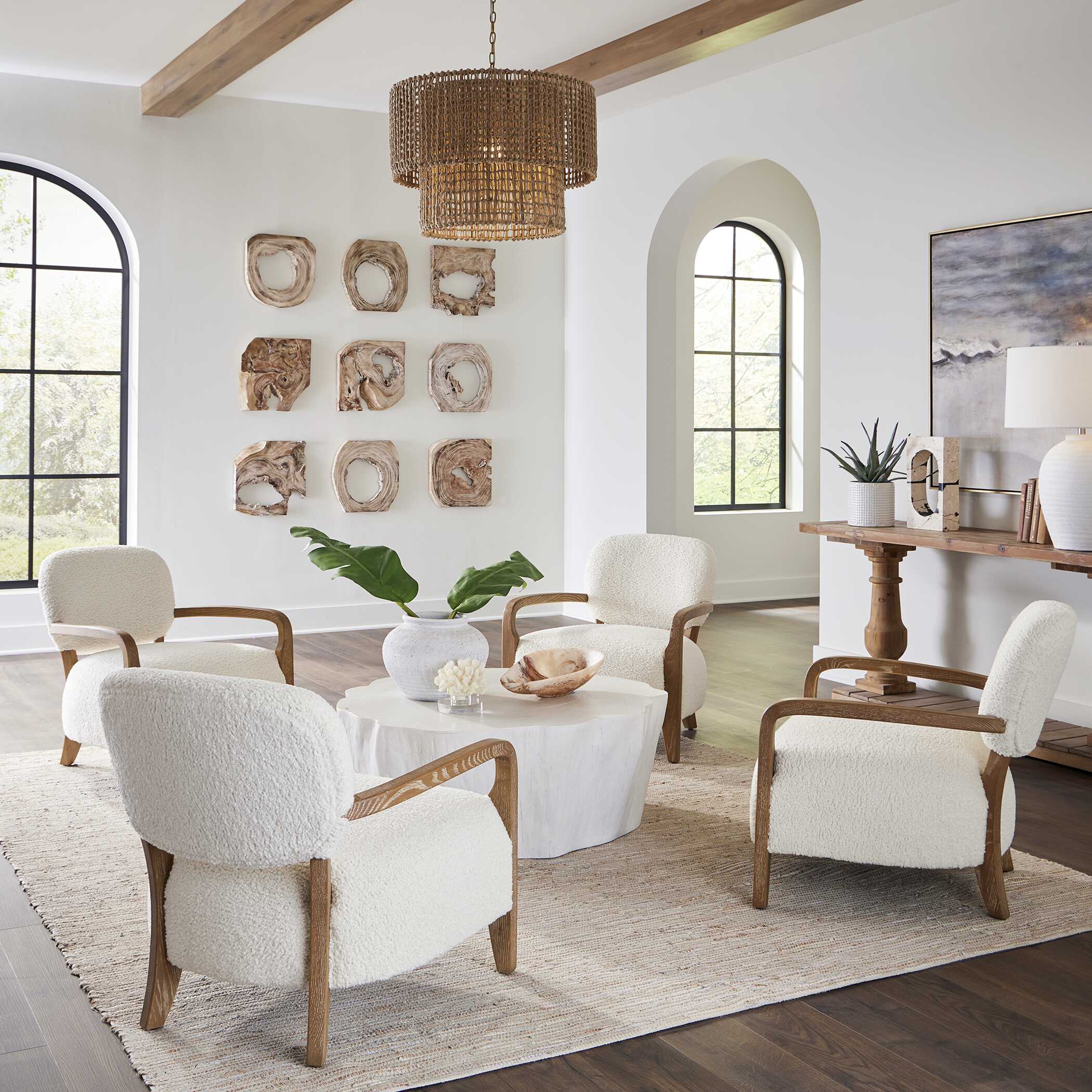 Telluride Natural Shearling Accent Chair - Image 8