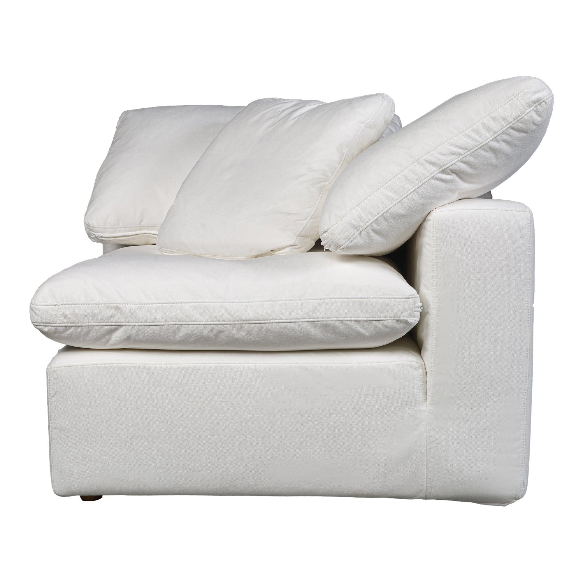 Terra Condo Corner Chair Performance Fabric White