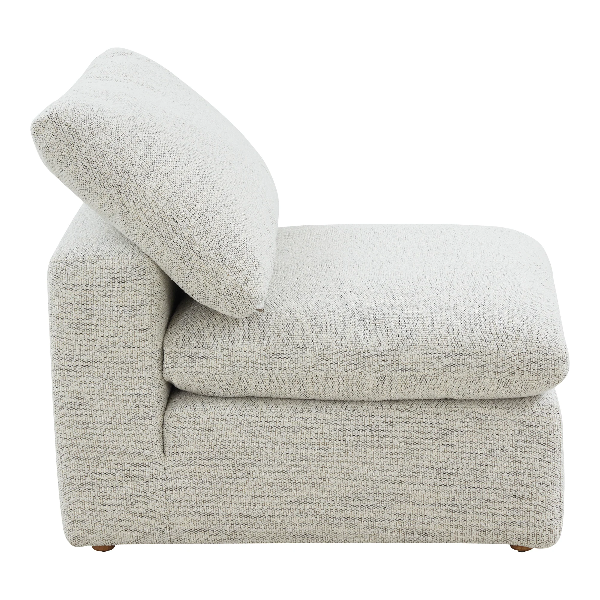 Terra Condo Slipper Chair Performance Fabric Coastside Sand - Image 4