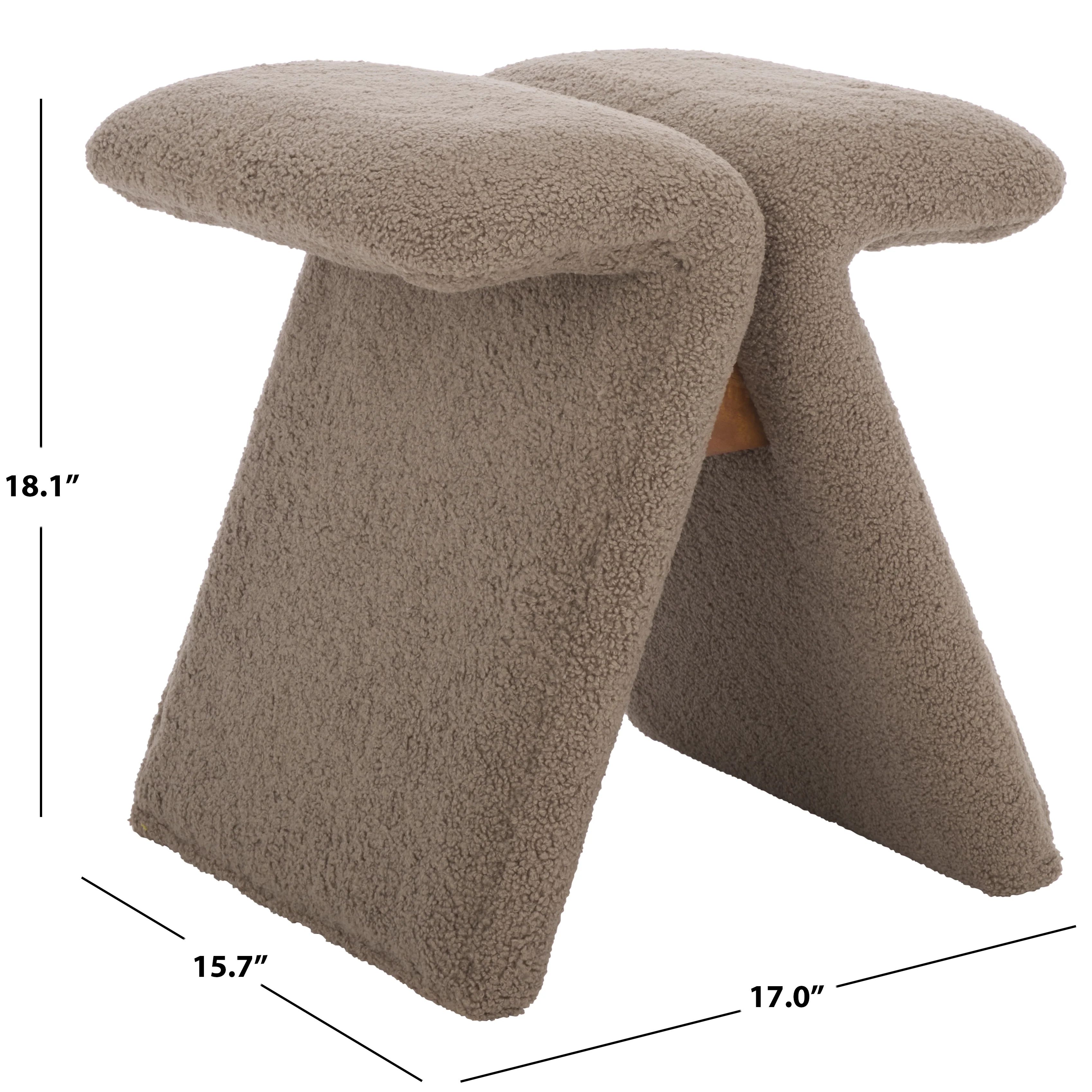 Tessabella Teddy Fabric Ottoman - Image 10