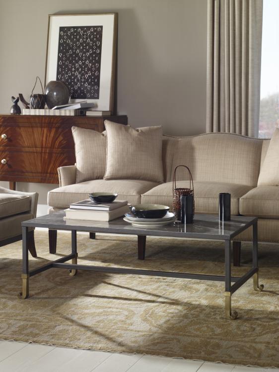 Thomas O'Brien Calliope Cocktail Table - Stone Top - Image 3