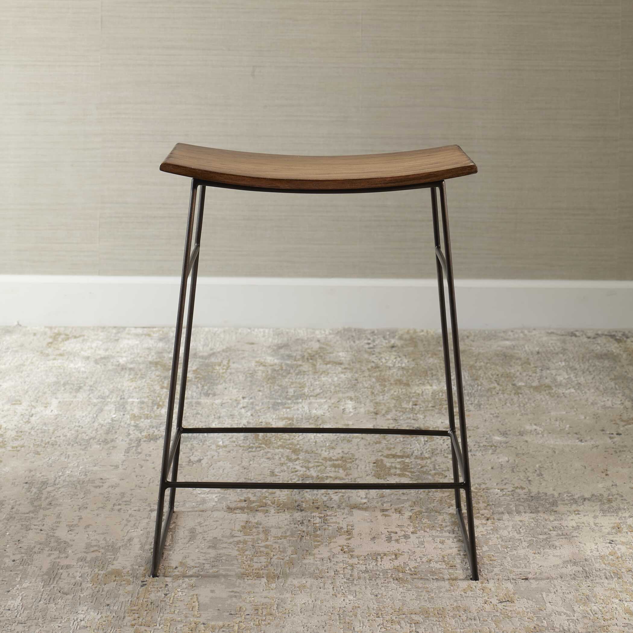 Thura Walnut Counter Stool - Image 2