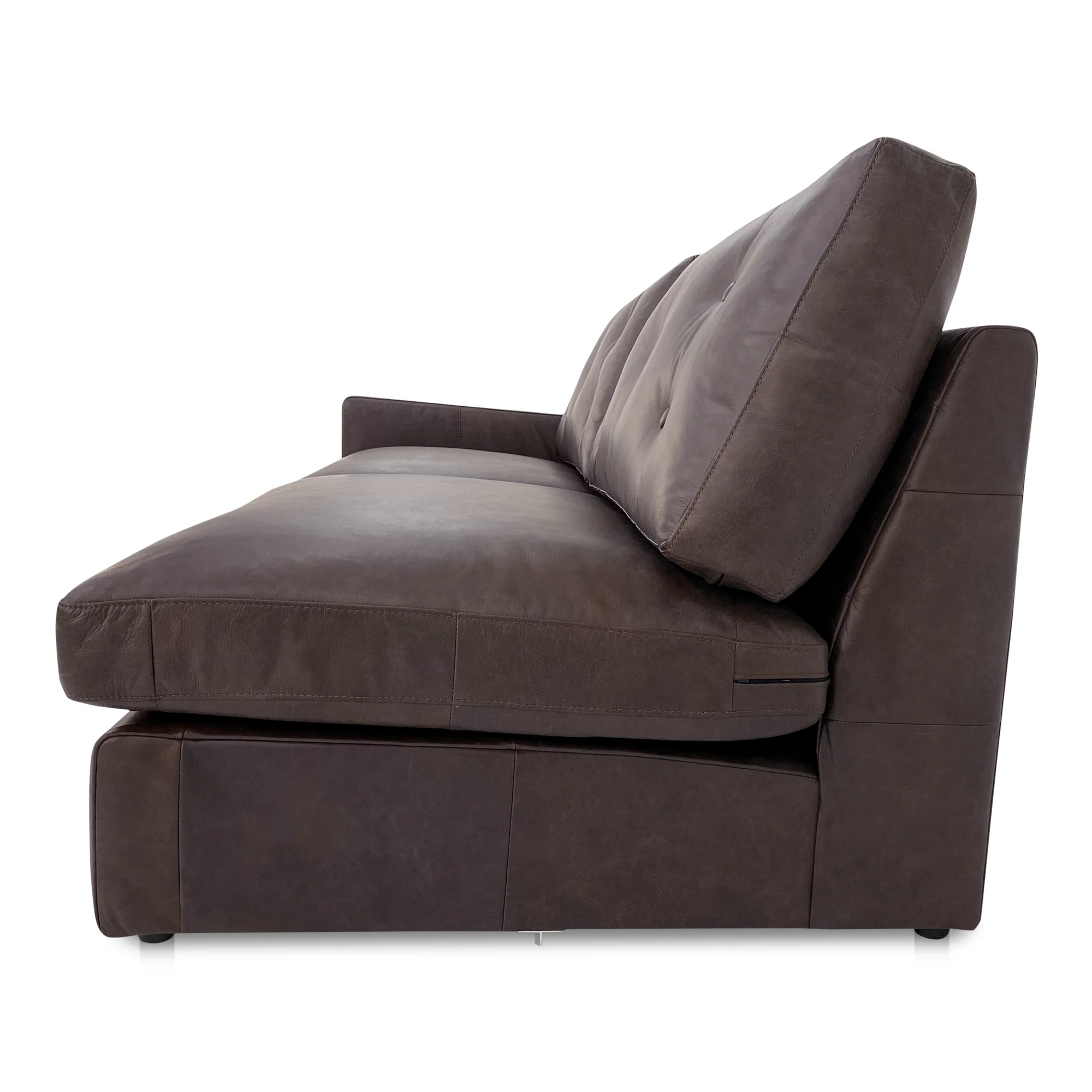 Thurlow Left Arm Facing Sofa Espresso Brown Leather - Image 4