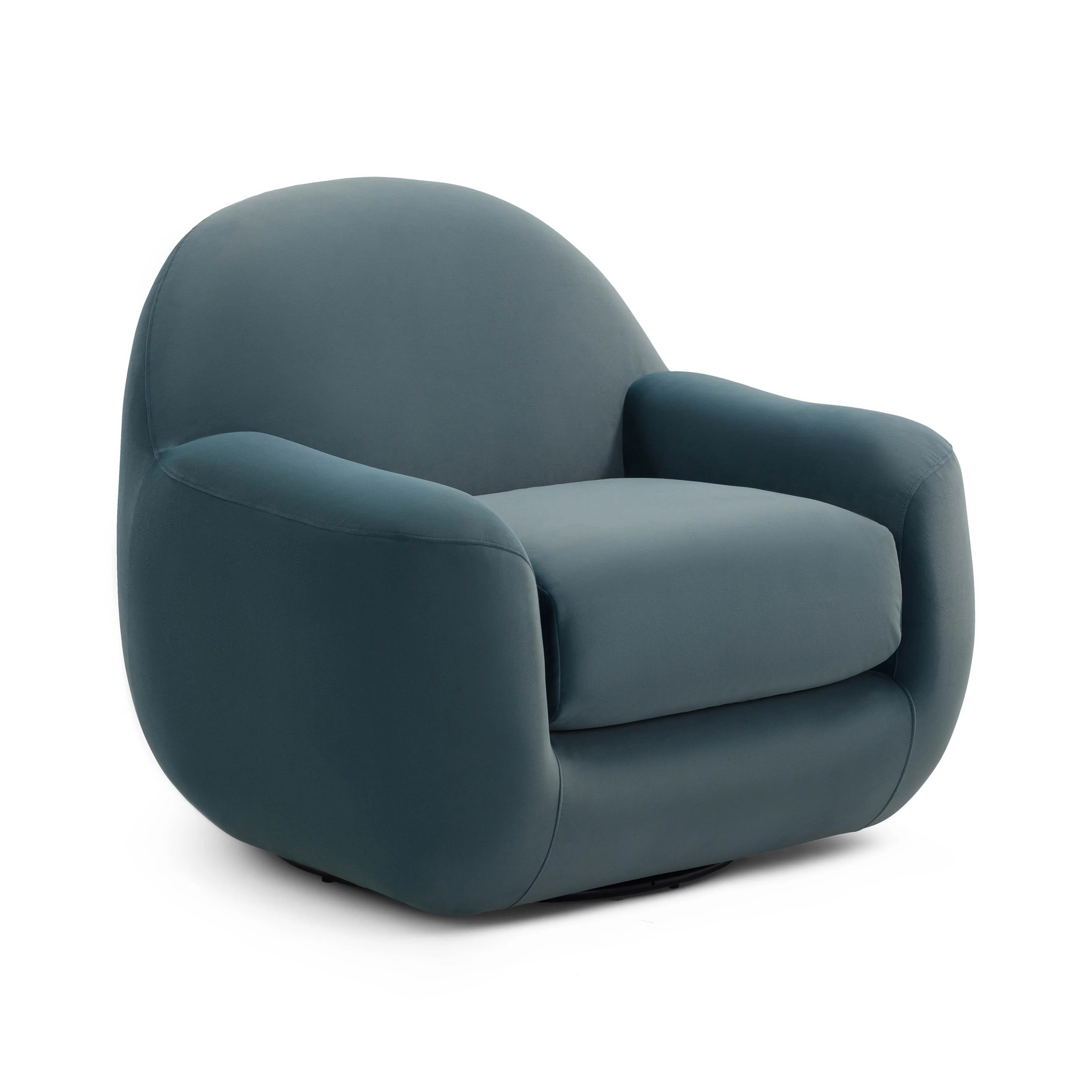 Tiago Performance Velvet Swivel Accent Chair - Image 7