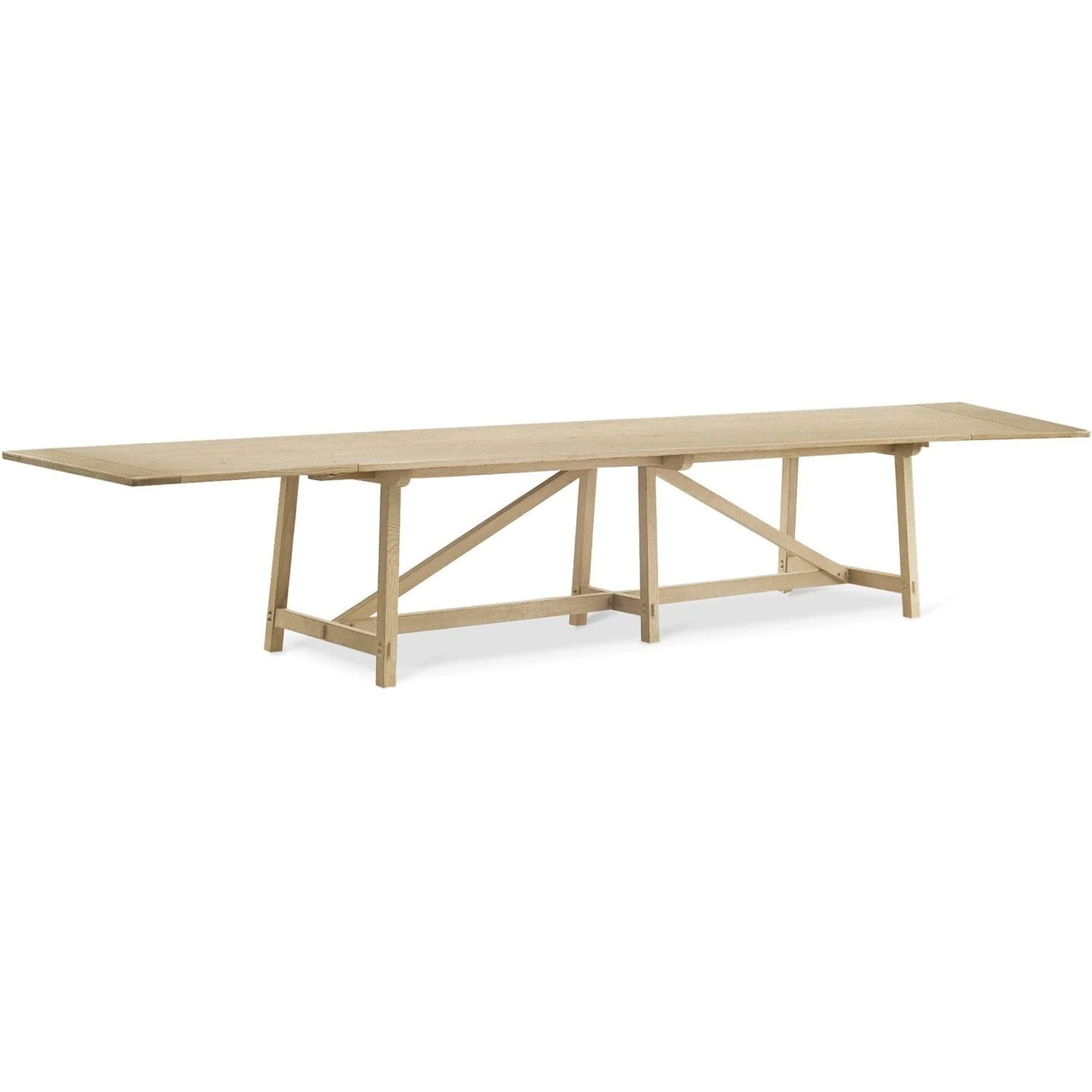 Timeless Sidereal French Laundry Dining Table 125" in Stripped Oak - Image 5