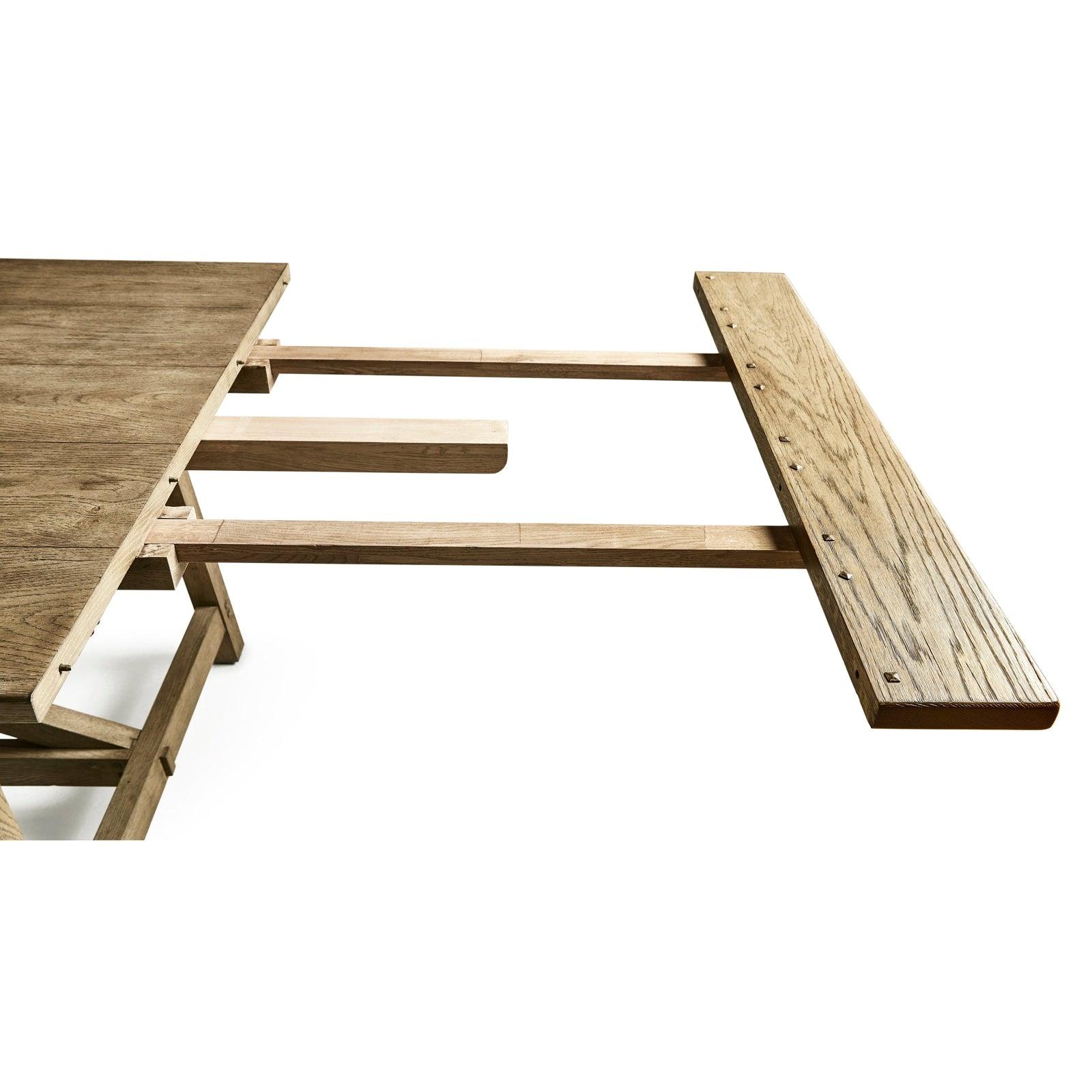 Timeless Sidereal French Laundry Dining Table 125" in Stripped Oak - Image 8