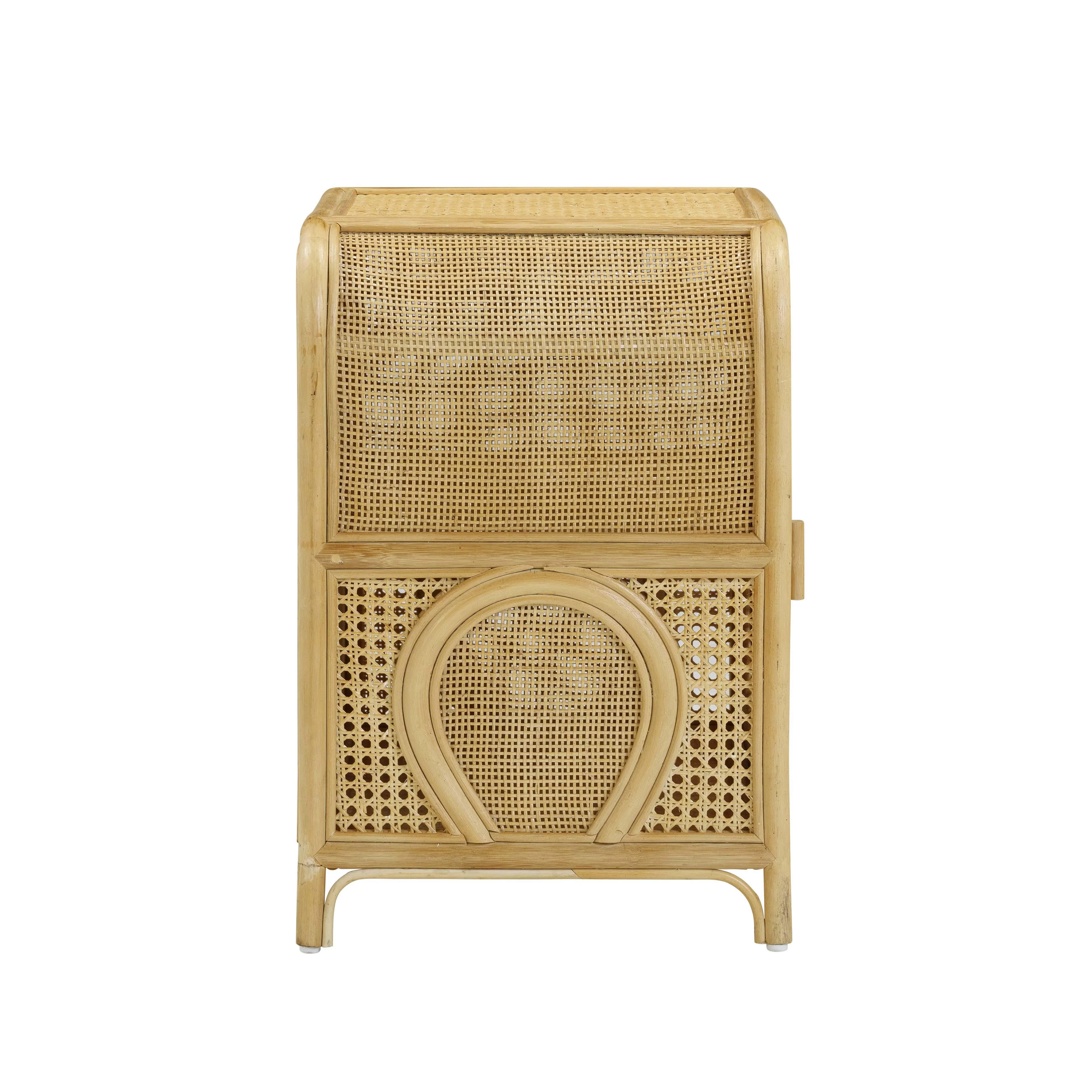 Tina 27" Rattan Nightstand With Storage - Image 5