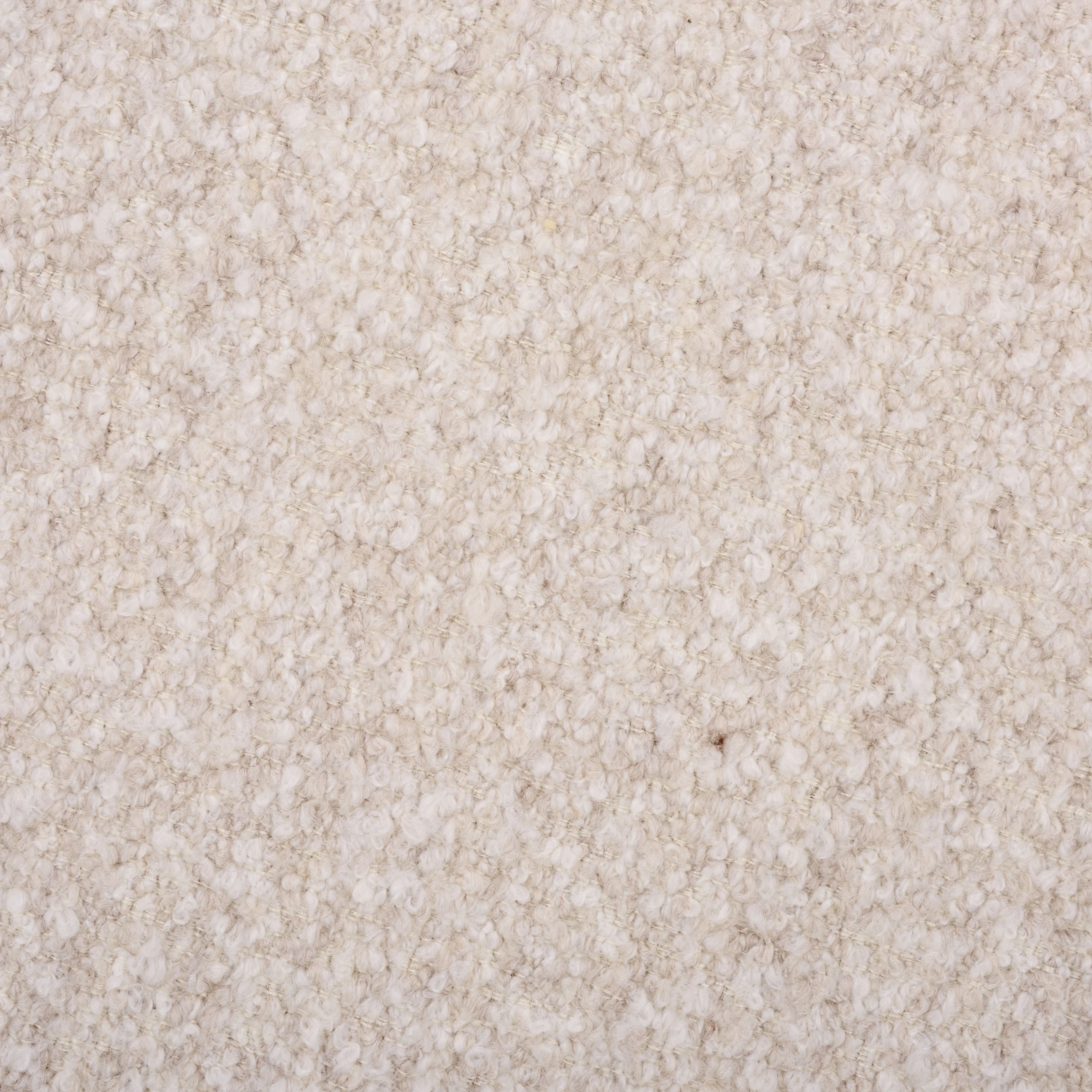 Tobianna Round Boucle And Burl Ottoman - Image 9