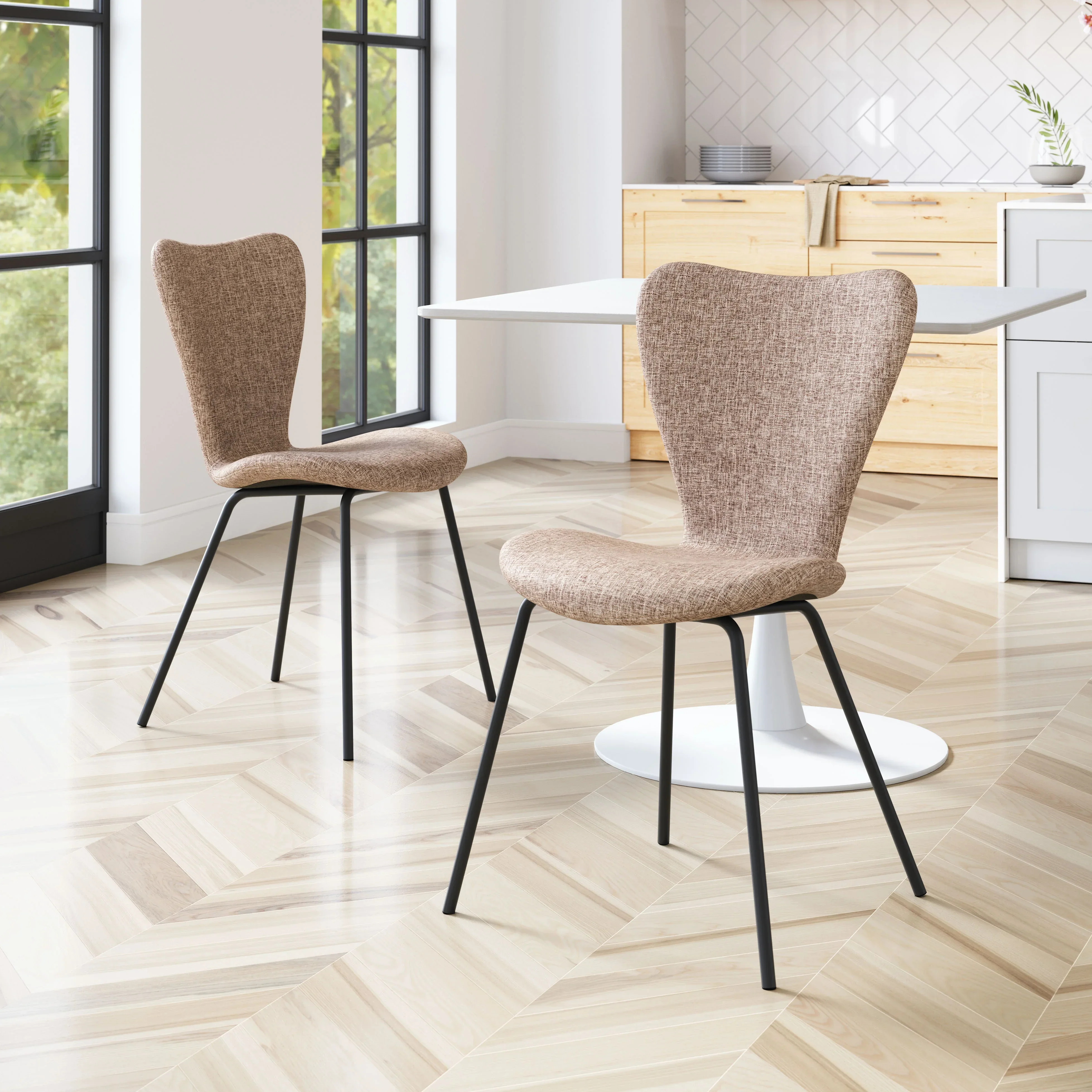 Tollo Dining Chair (Set of 2) Brown - Image 2