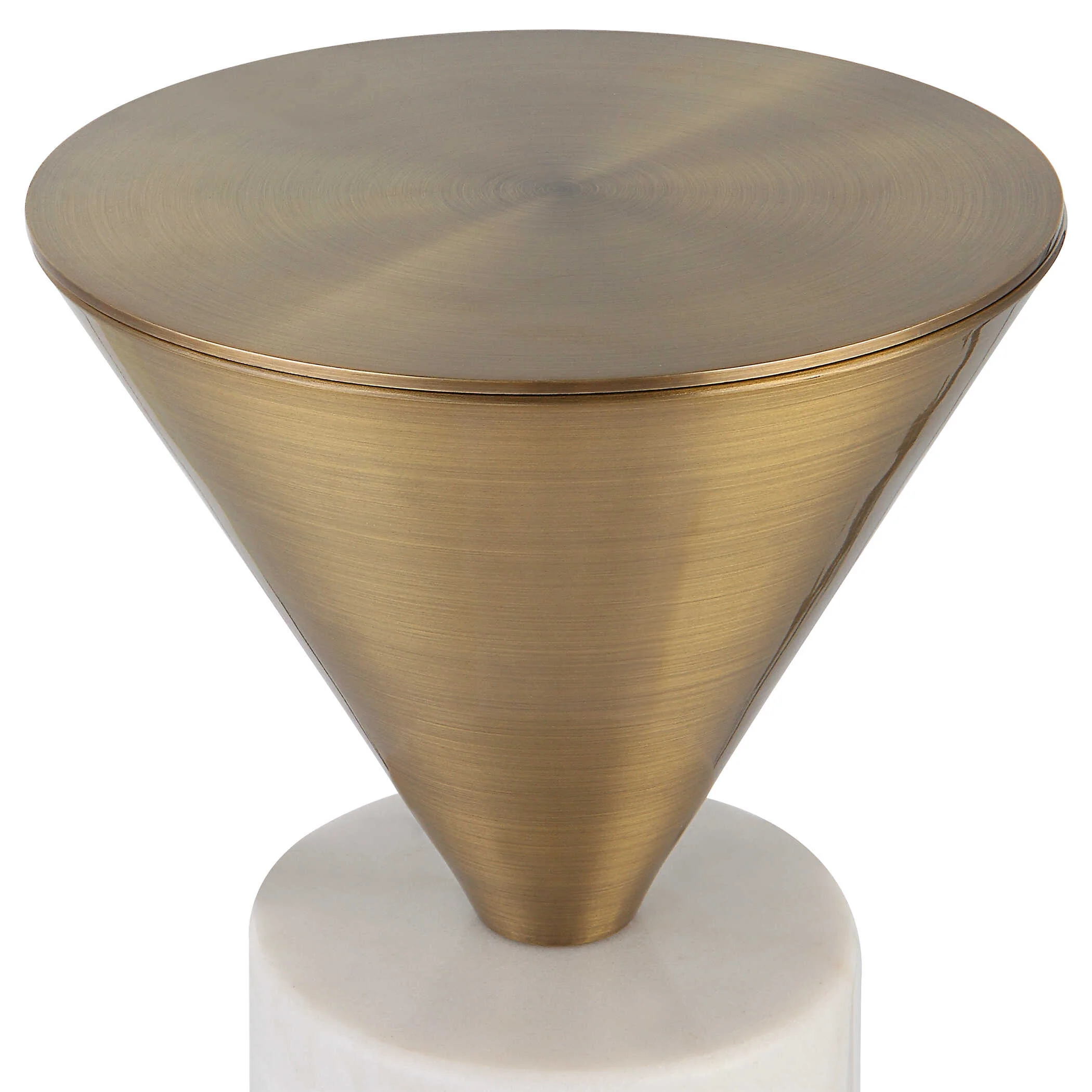 Top Hat Brass Drink Table - Image 3