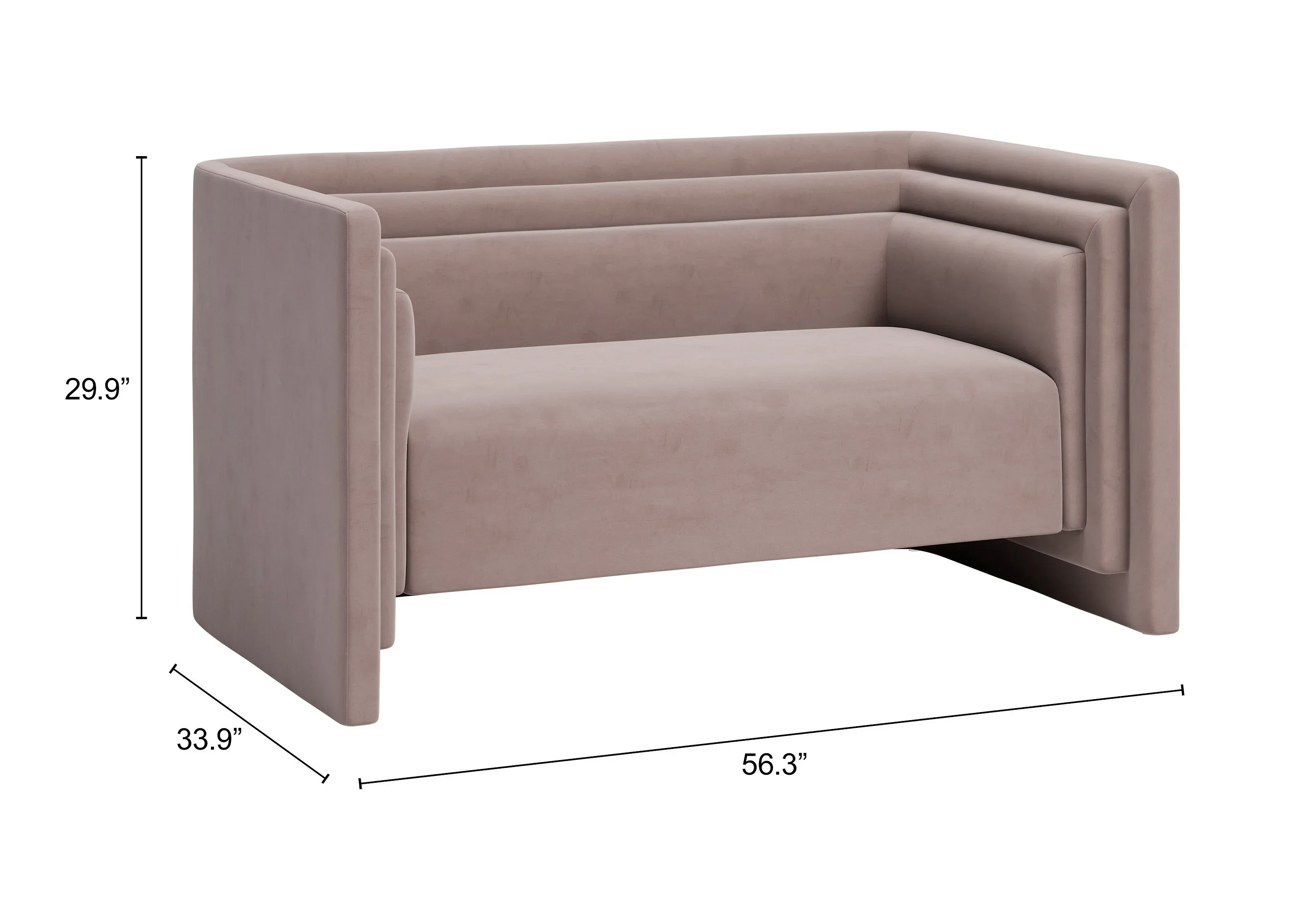 Trippel Loveseat Taupe - Image 7