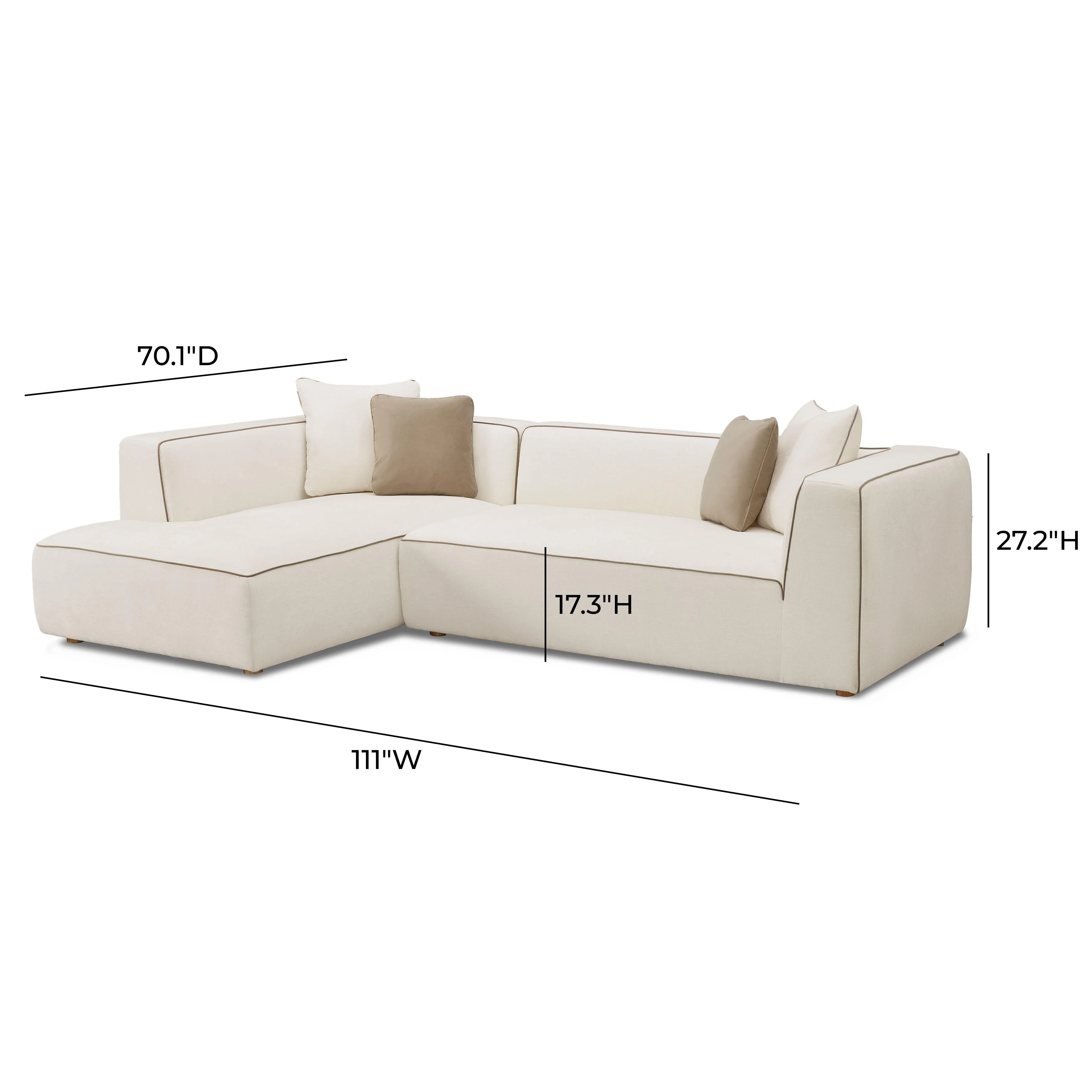 Tristine 2-Piece Cream Contract-Grade Linen L-Shaped Sectional - Image 12
