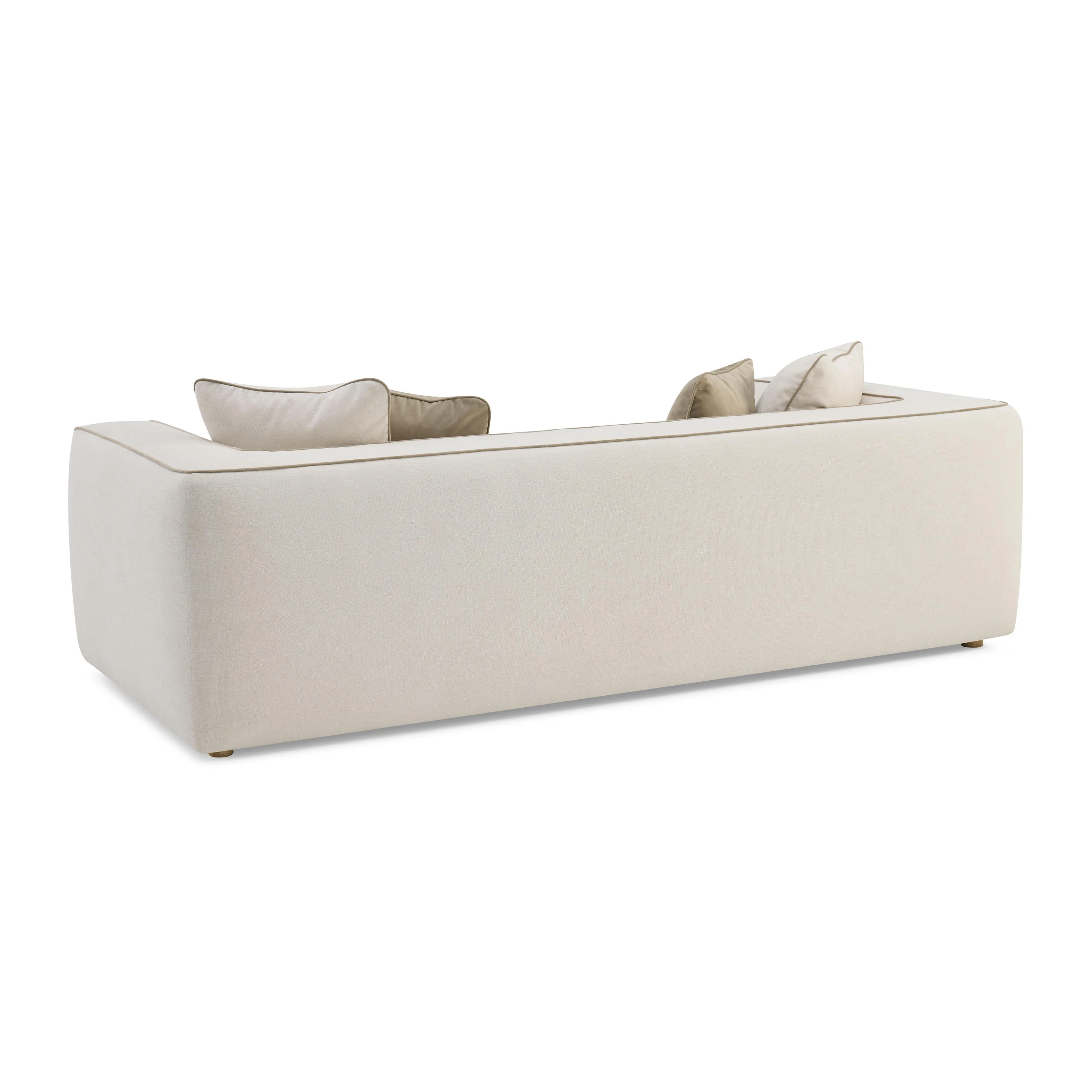 Tristine 96" Cream Contract-Grade Linen Sofa - Image 3