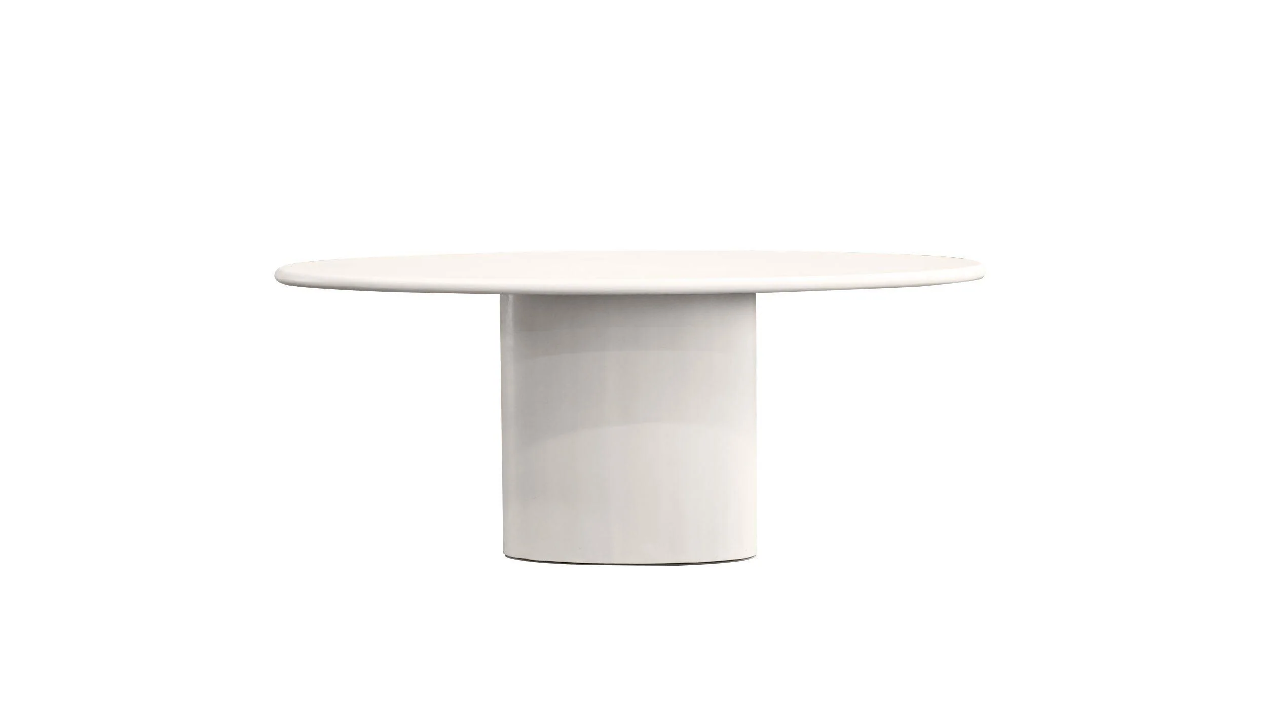 TUGG 87'' Dining Table Oval Microskin finish base - Image 4