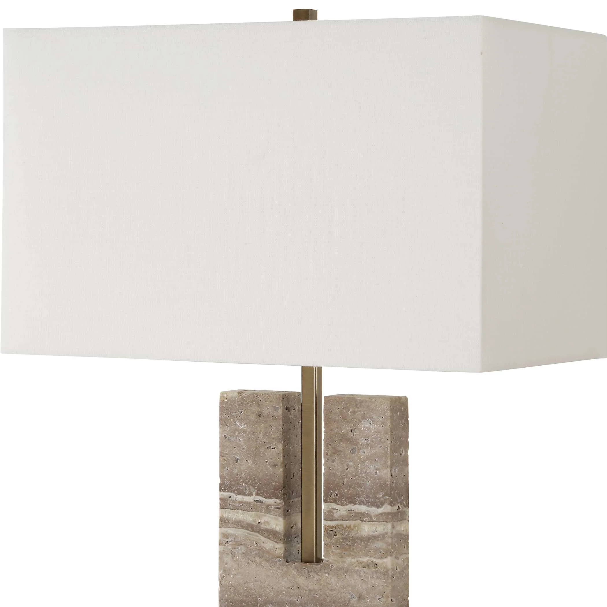 Turning Point Travertine Table Lamp - Image 5