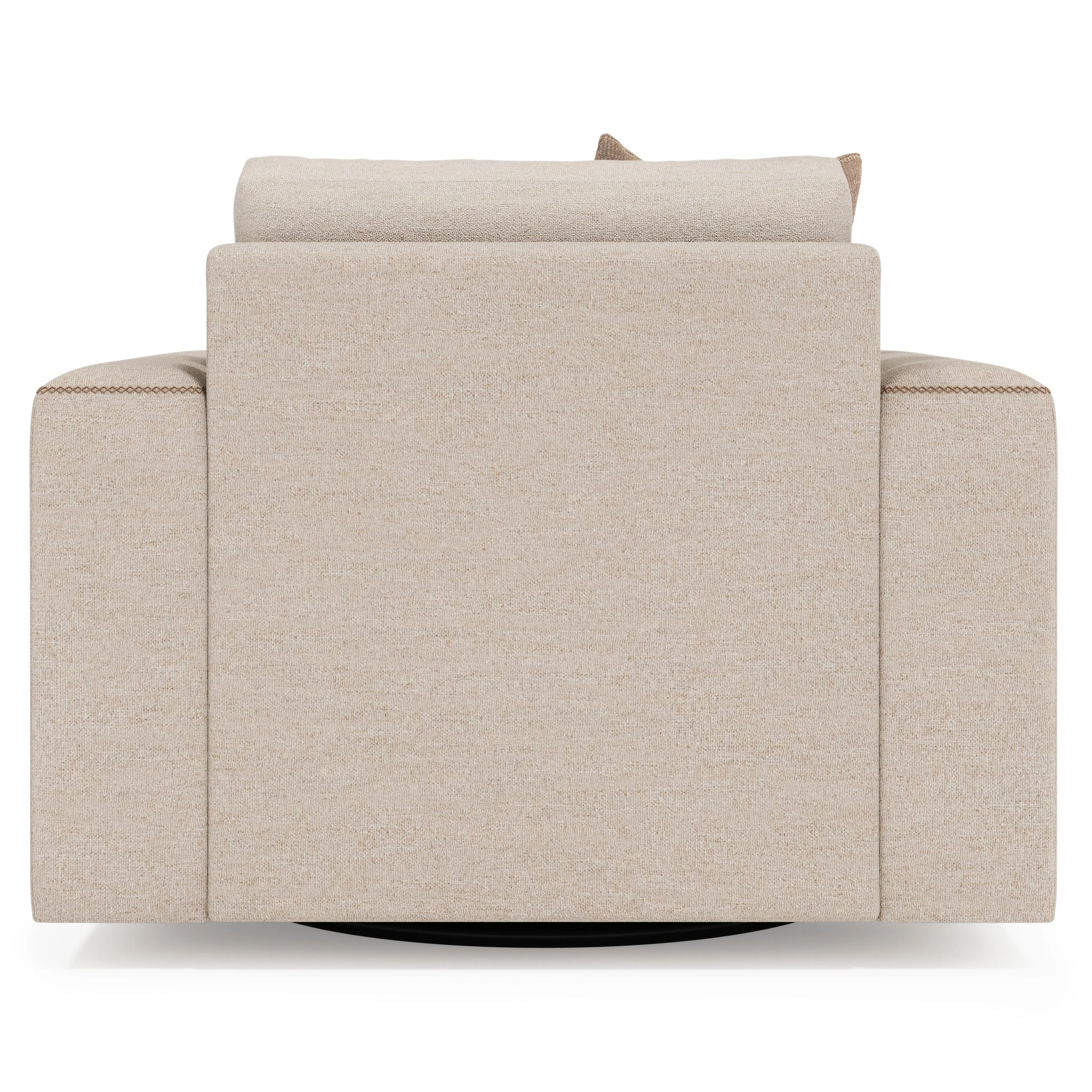 Vaughn Fabric Swivel Chair - Image 4