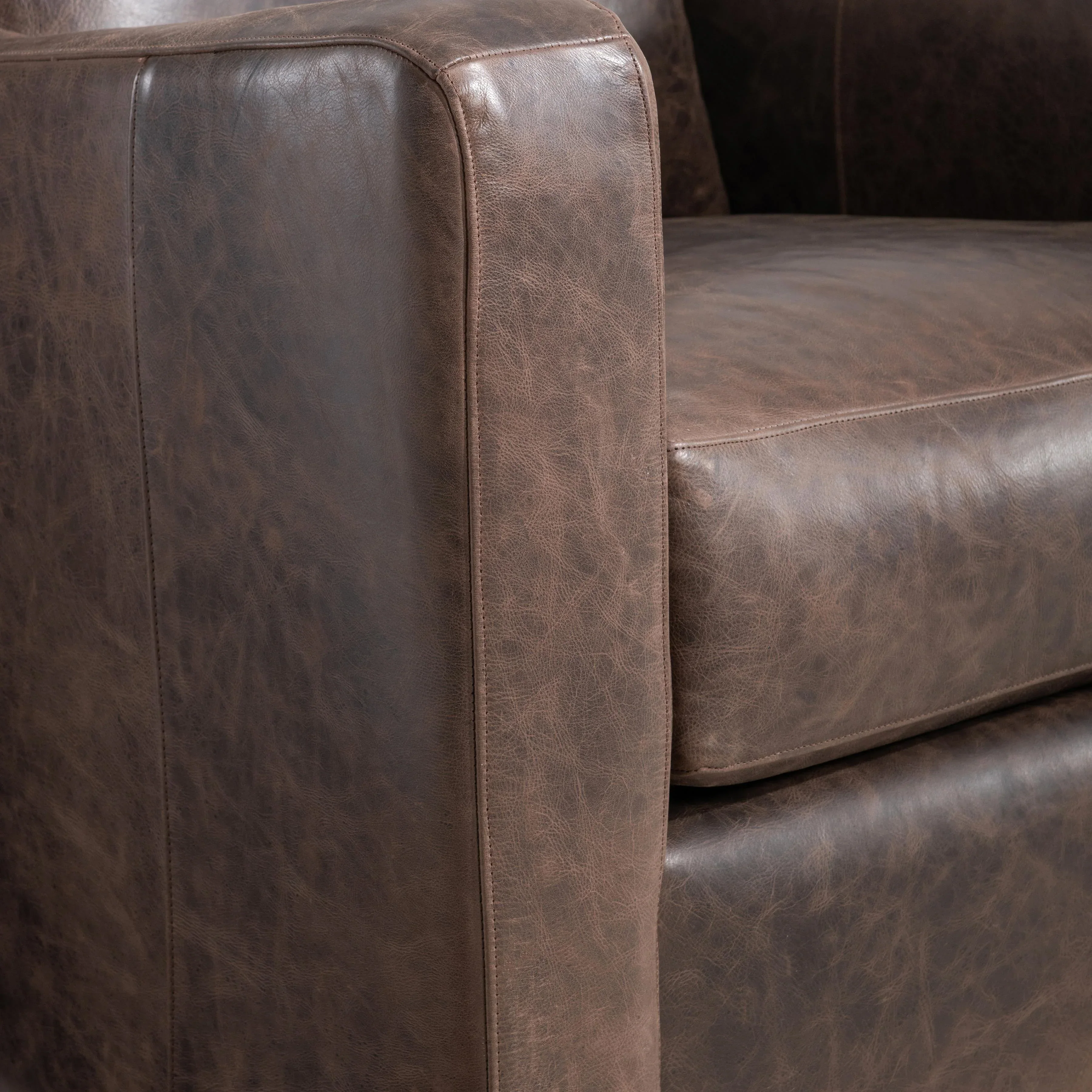 Ventura Leather Swivel Chair - Image 6