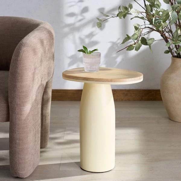 Veronica Wood And Lacquer Accent Table - Image 9