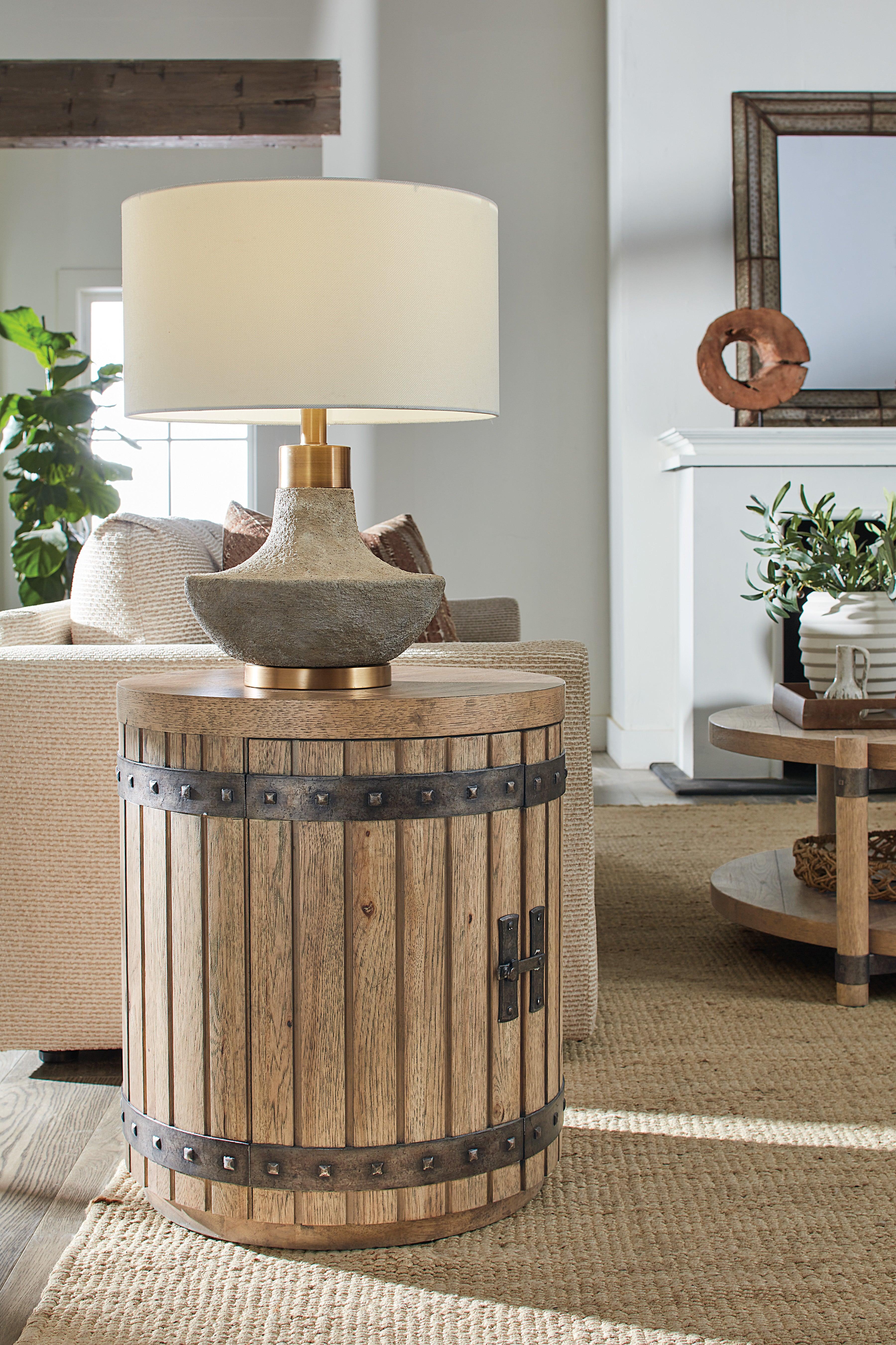 Vineyard Row Wine Barrel End Table - Image 2