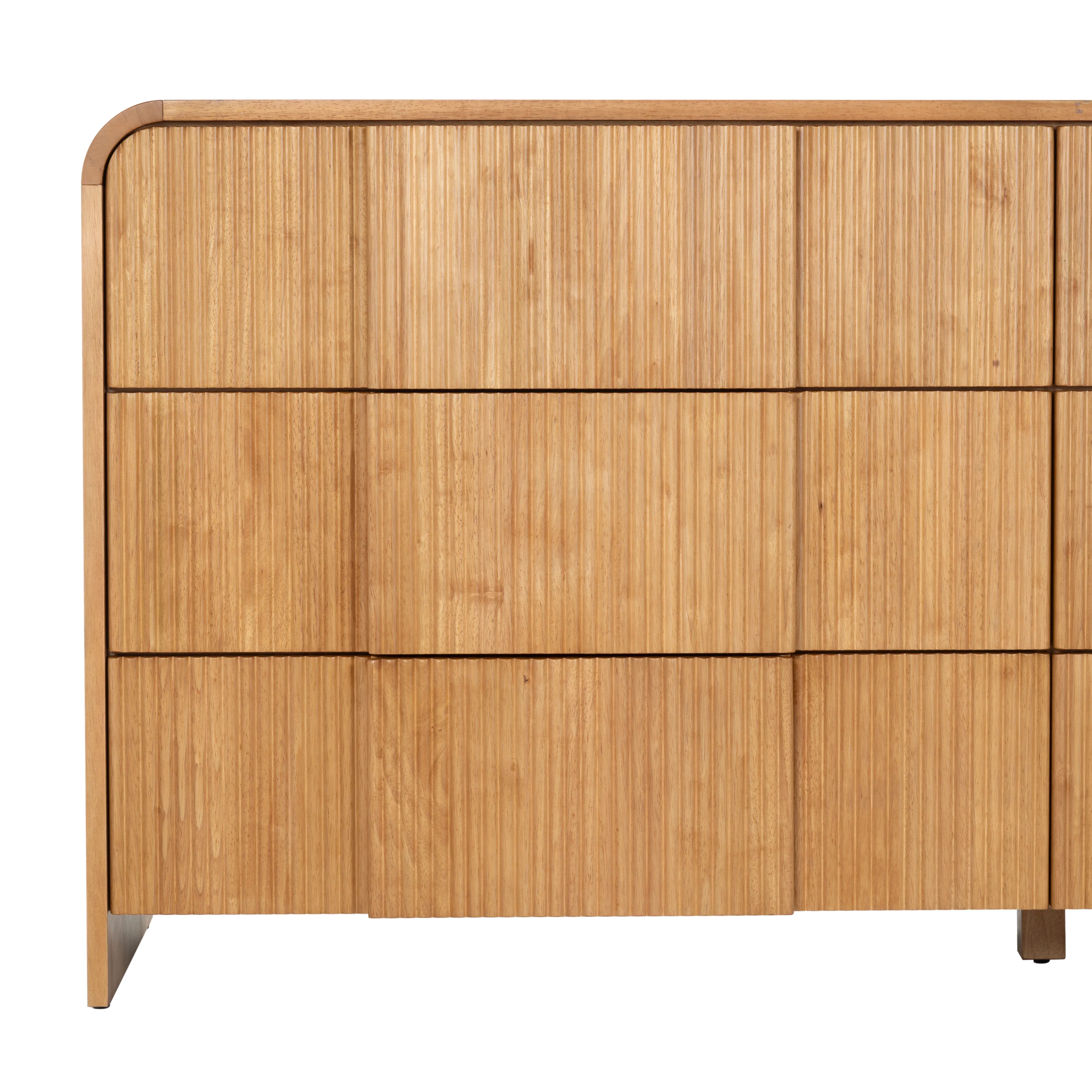 Vitale Reeded Wood Dresser - Image 2