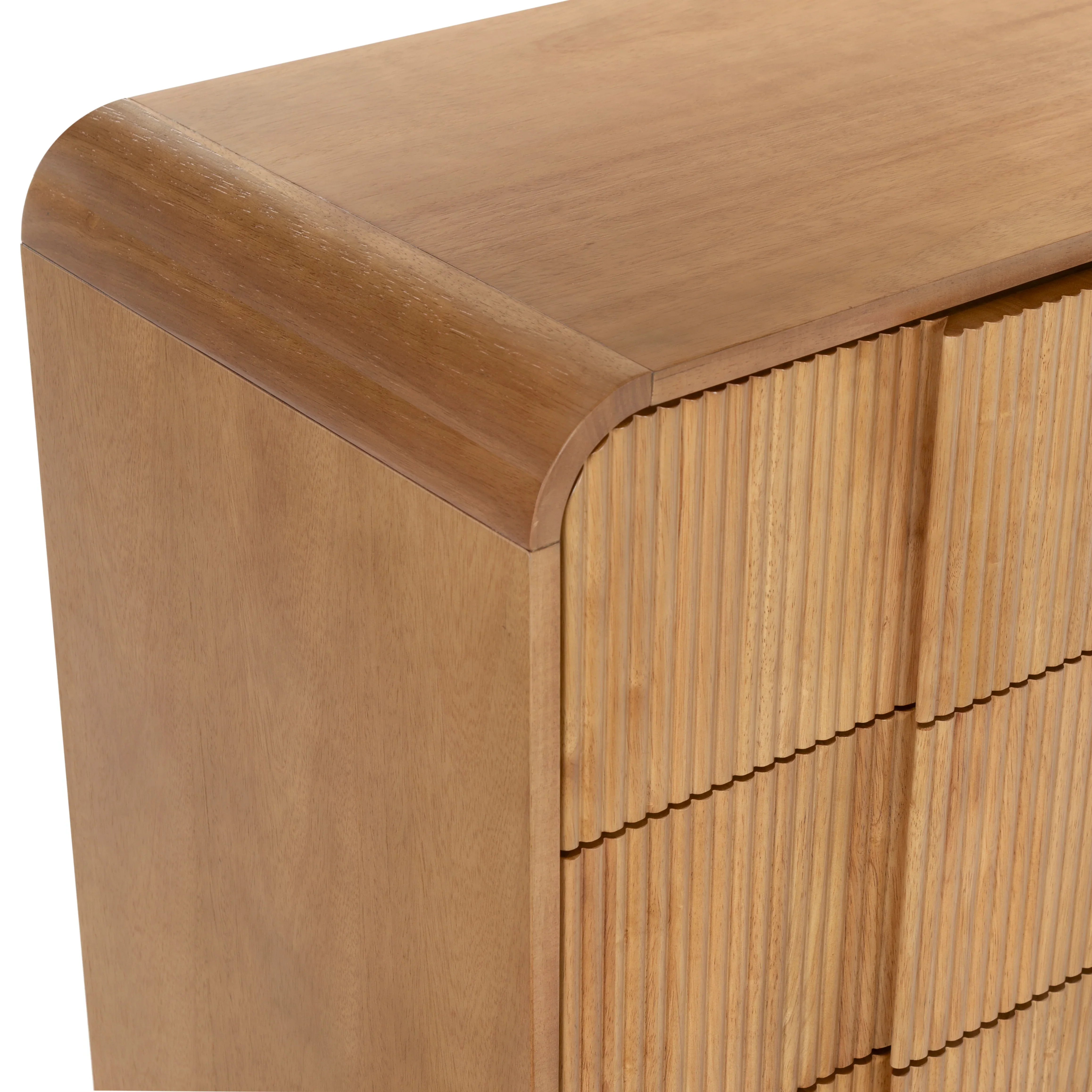Vitale Reeded Wood Dresser - Image 5