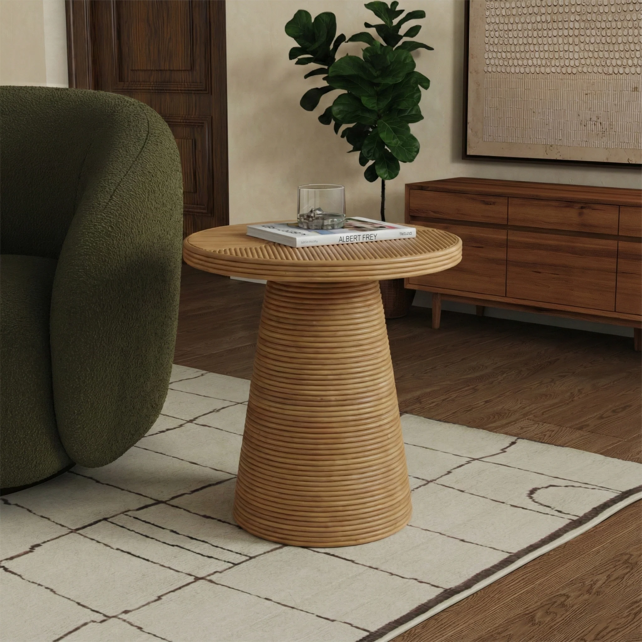 Vyvianna Rattan Accent Table - Image 2