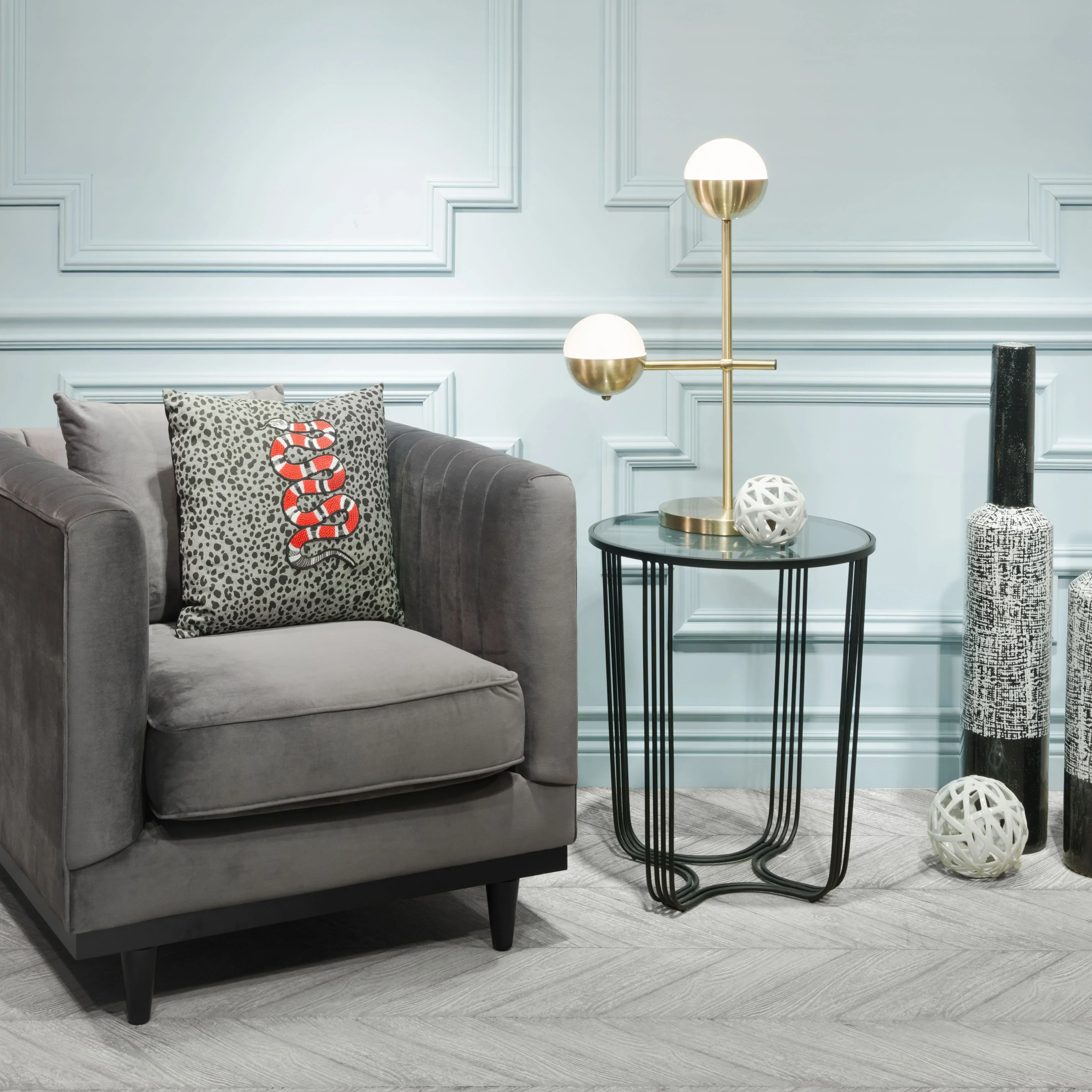 Waterloo Table Lamp White & Bronze - Image 2