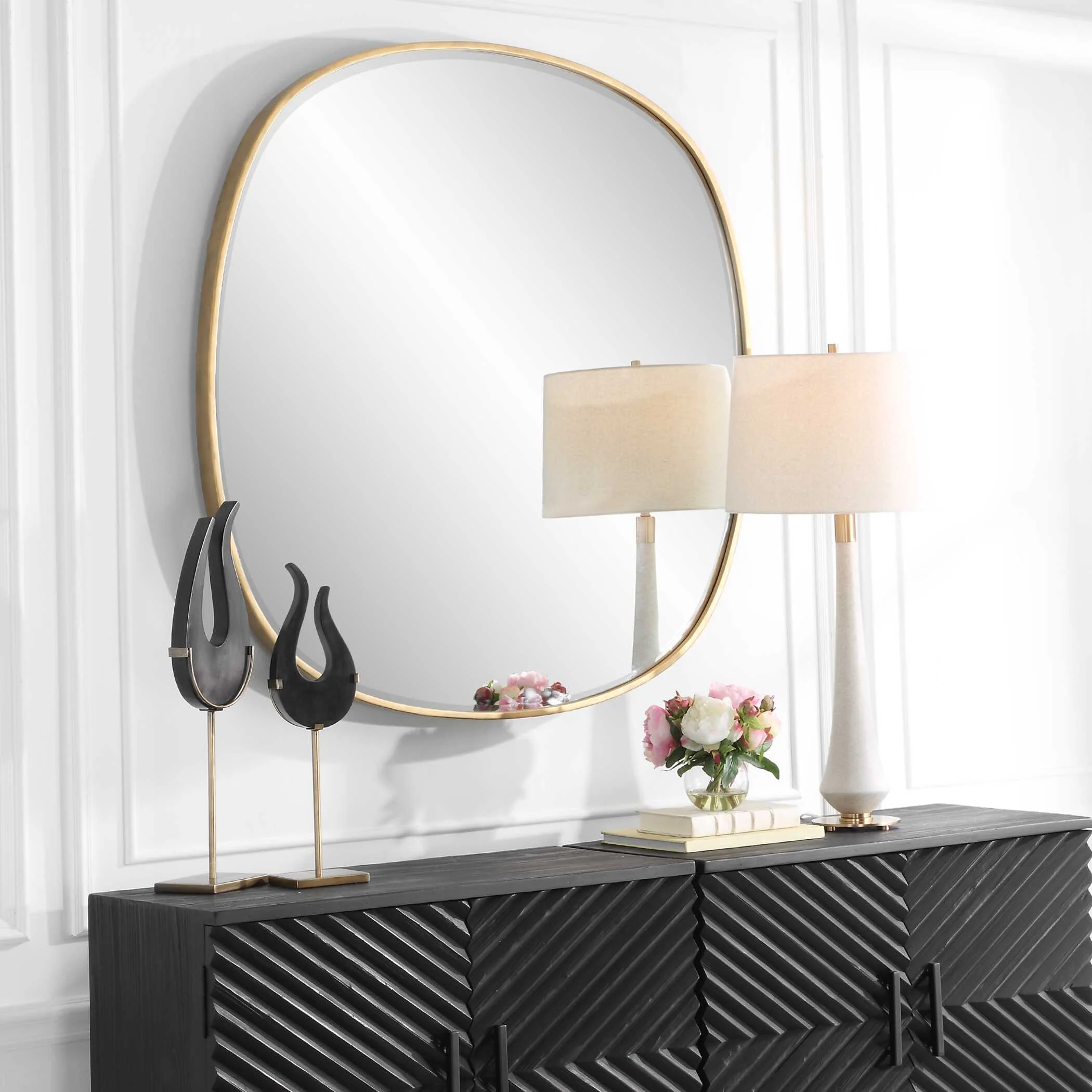 Webster Antique Gold Mirror - Image 3