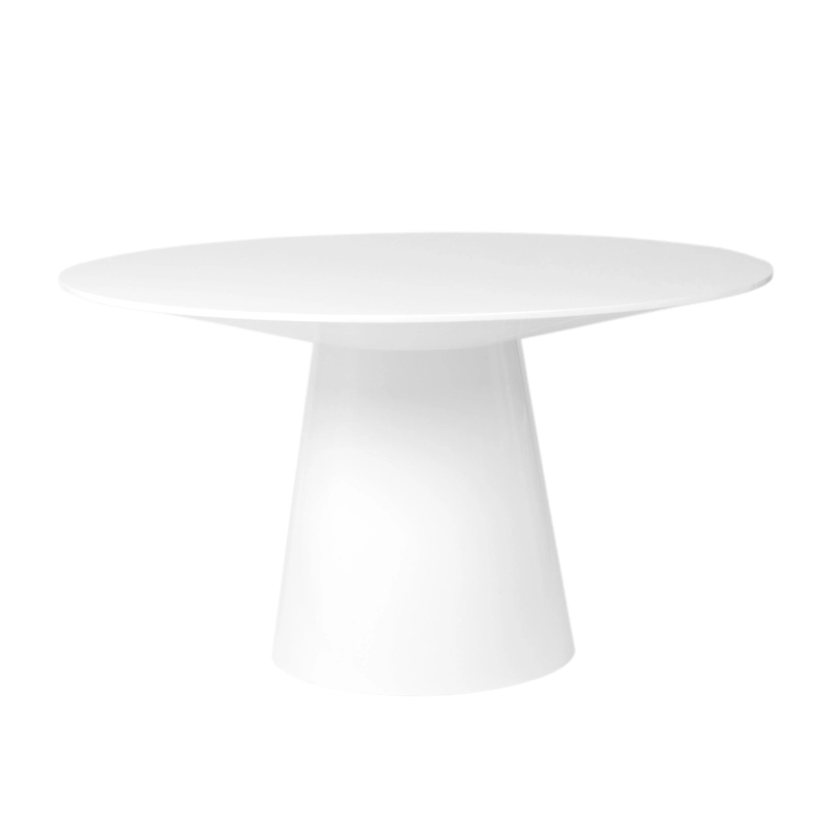 Wesley 53" Round Dining Table  Matte White