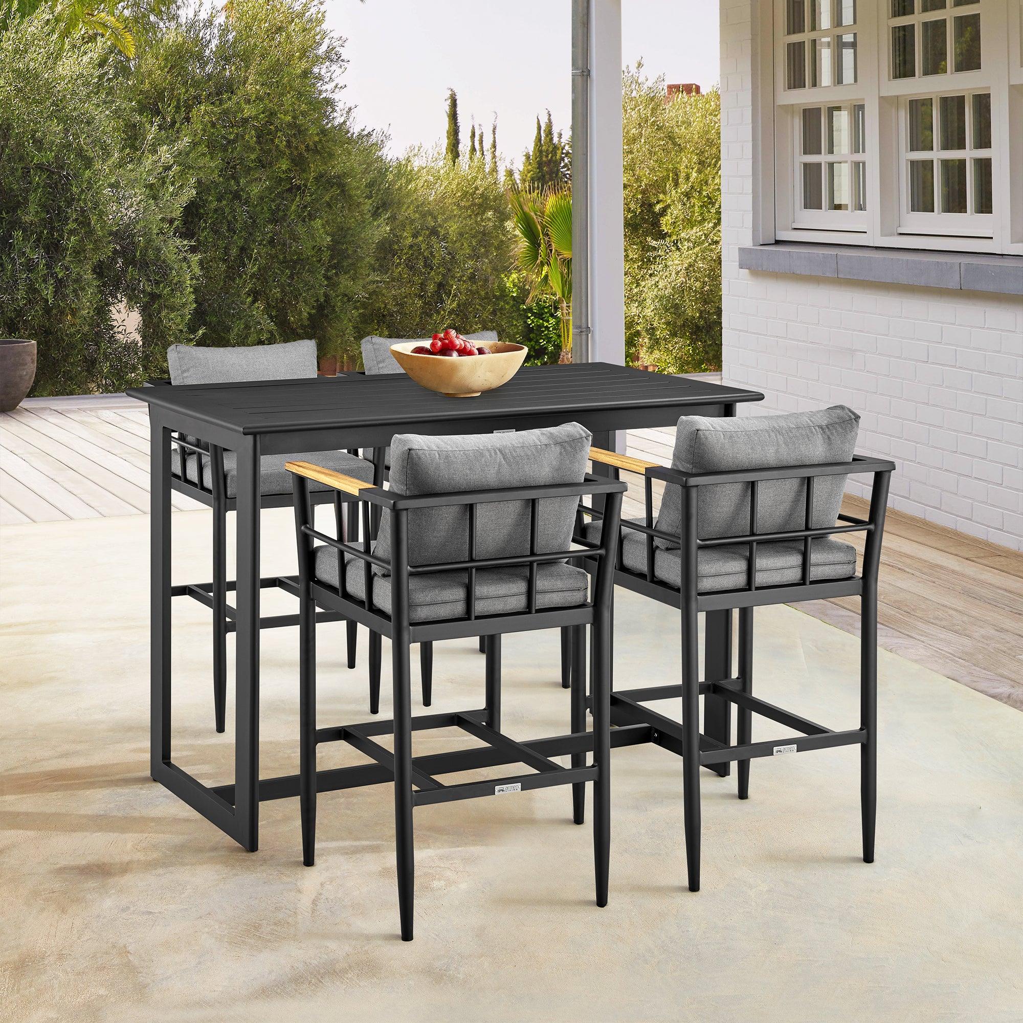 Wiglaf Outdoor Barstool - Set of 2 - Image 11