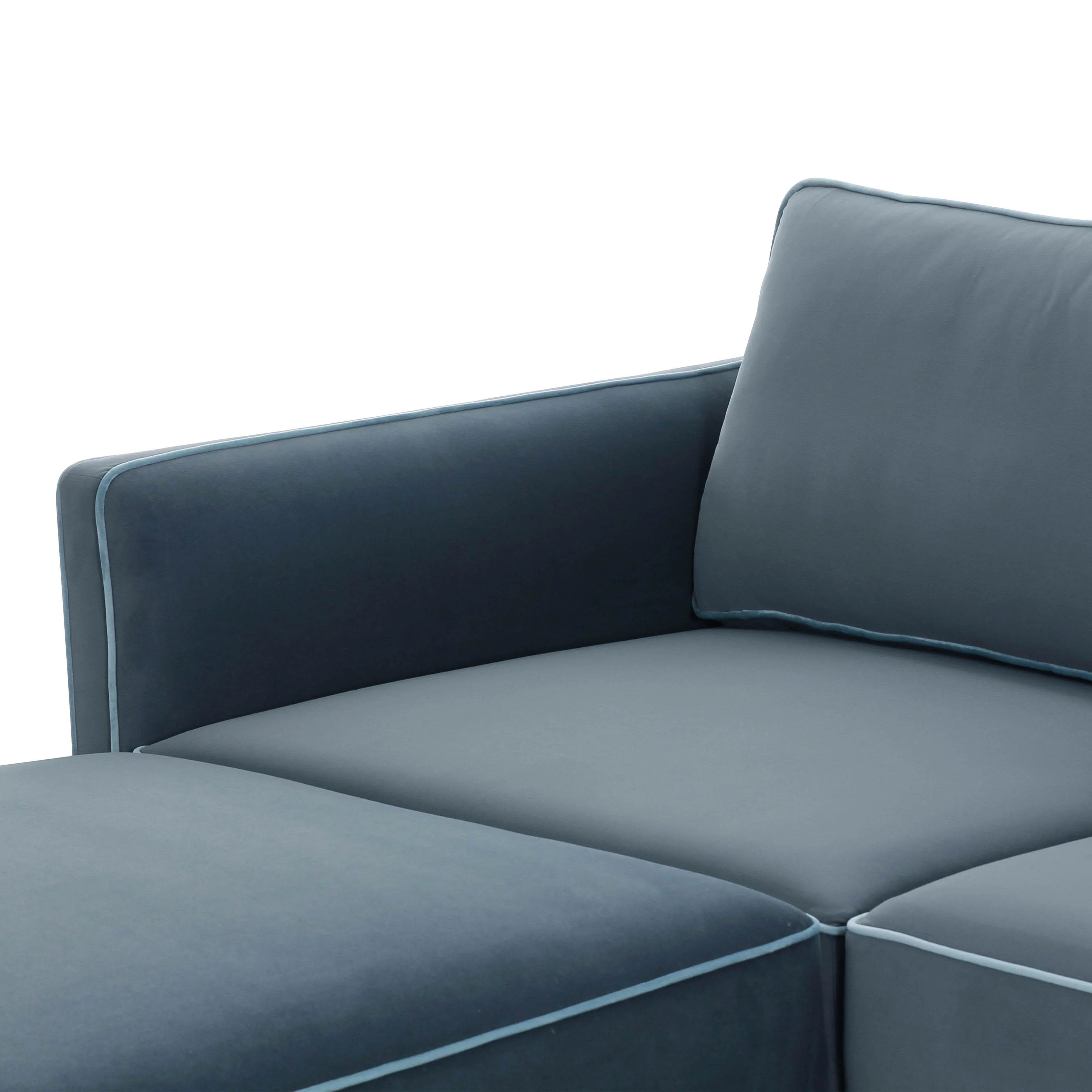 Willow 4-Piece Performance Velvet Modular Sectional - Image 21