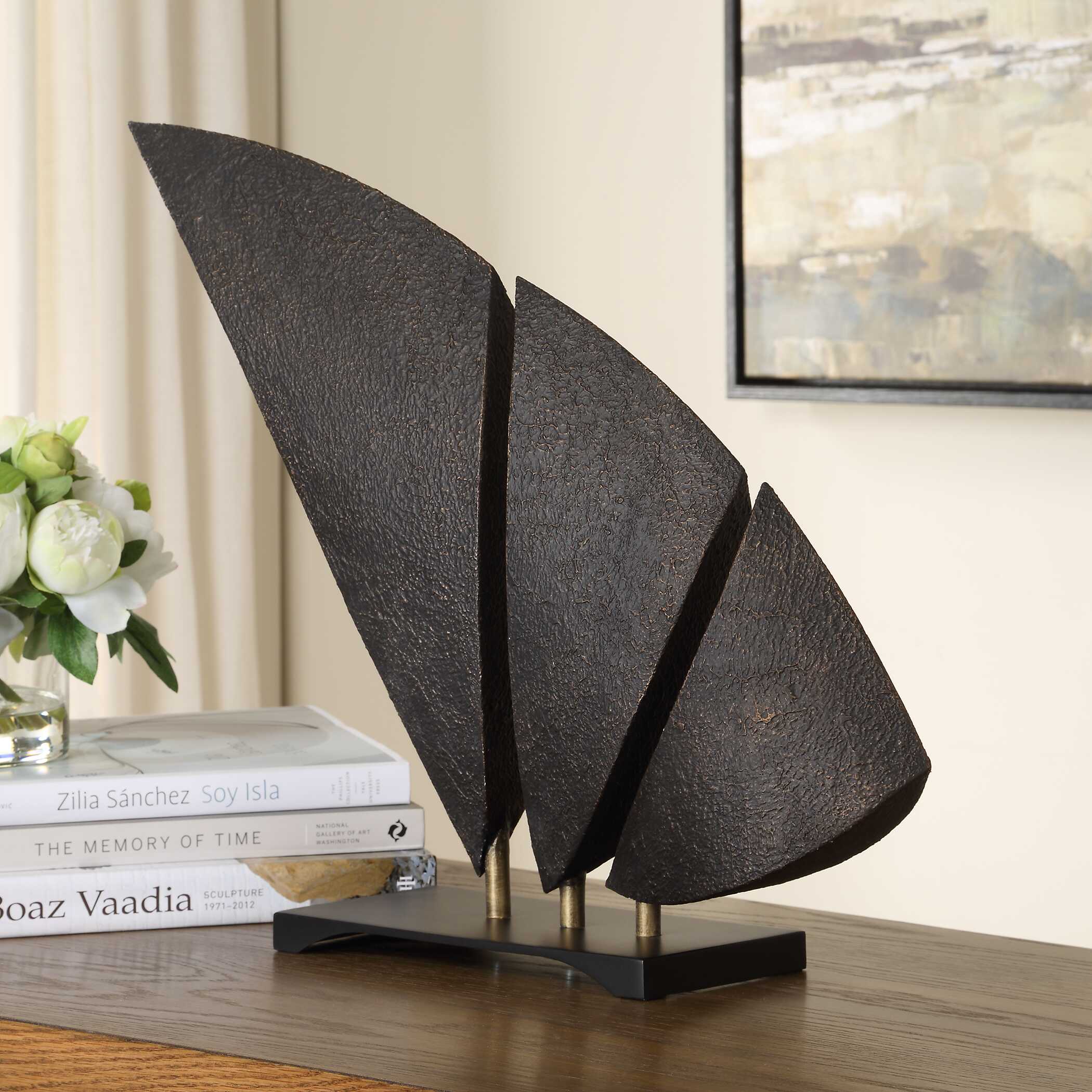 Wind Crest Dark Bronze Sculpture - Image 3