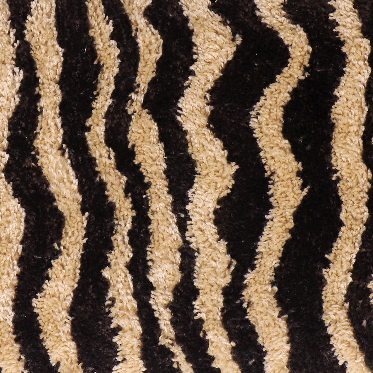 Zebra 39" Brown Striped Tufted Bench - Image 6