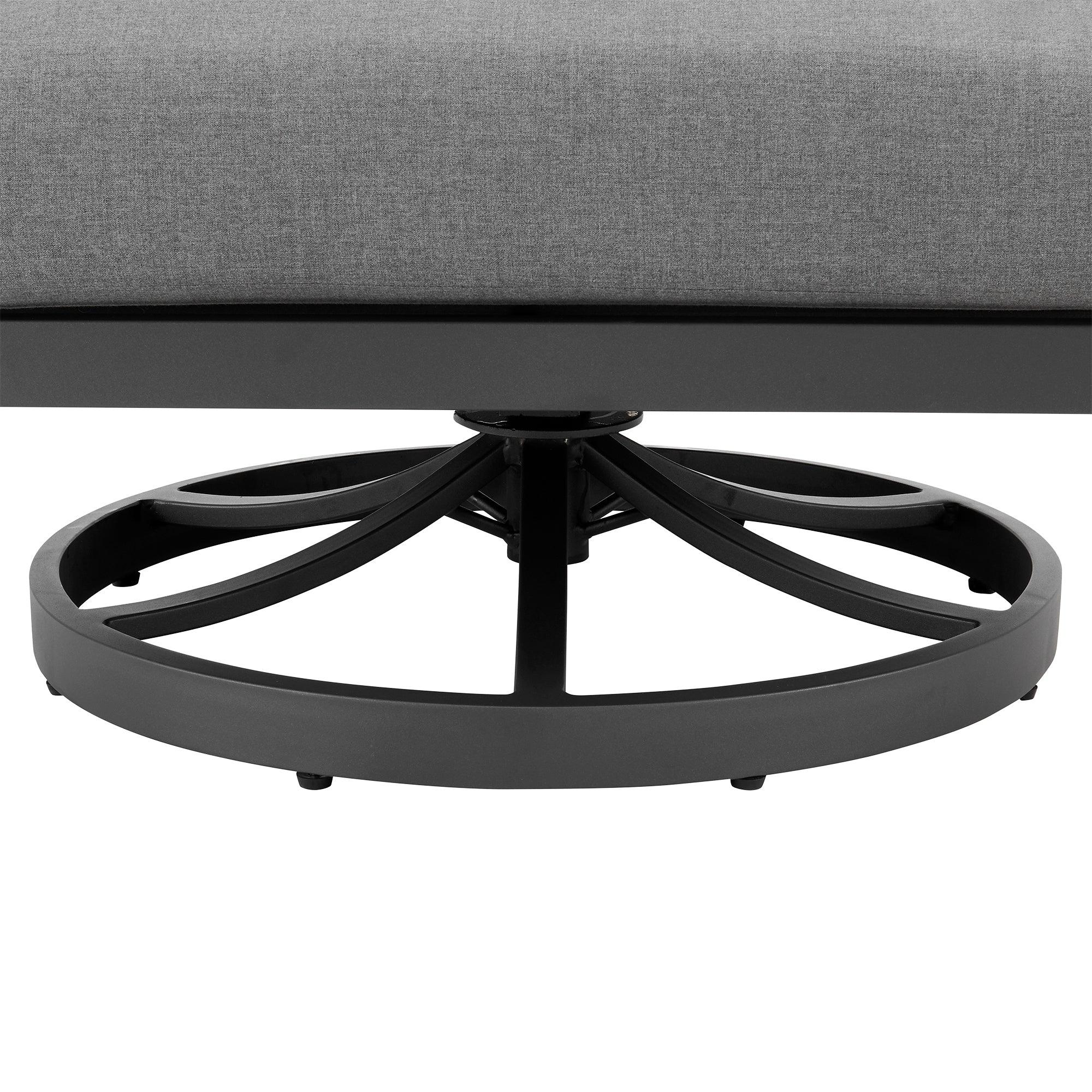 Zella Outdoor Patio 3 Piece Swivel Seating Set - Image 10