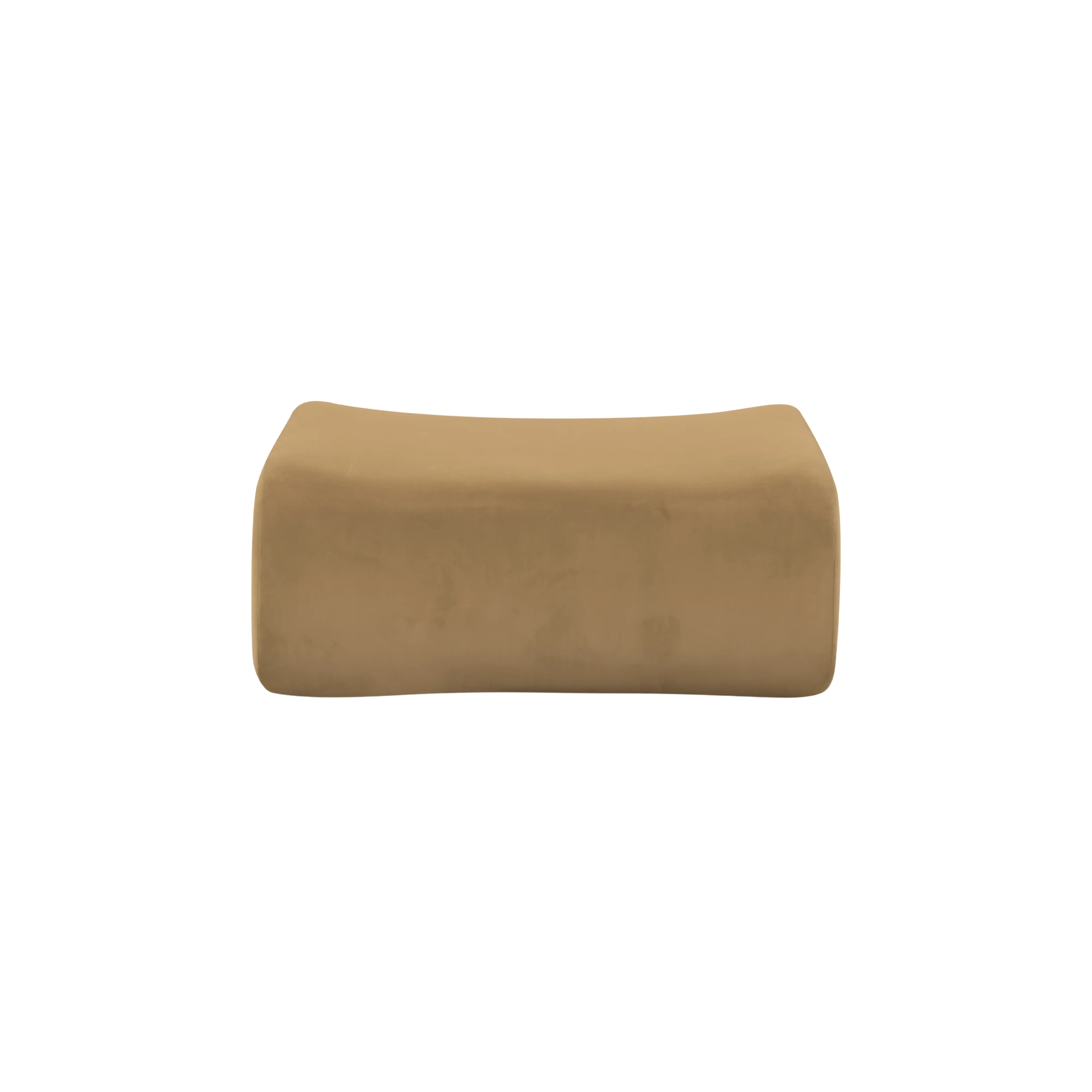 Zenith Latte Brown Performance Velvet Ottoman - Image 3